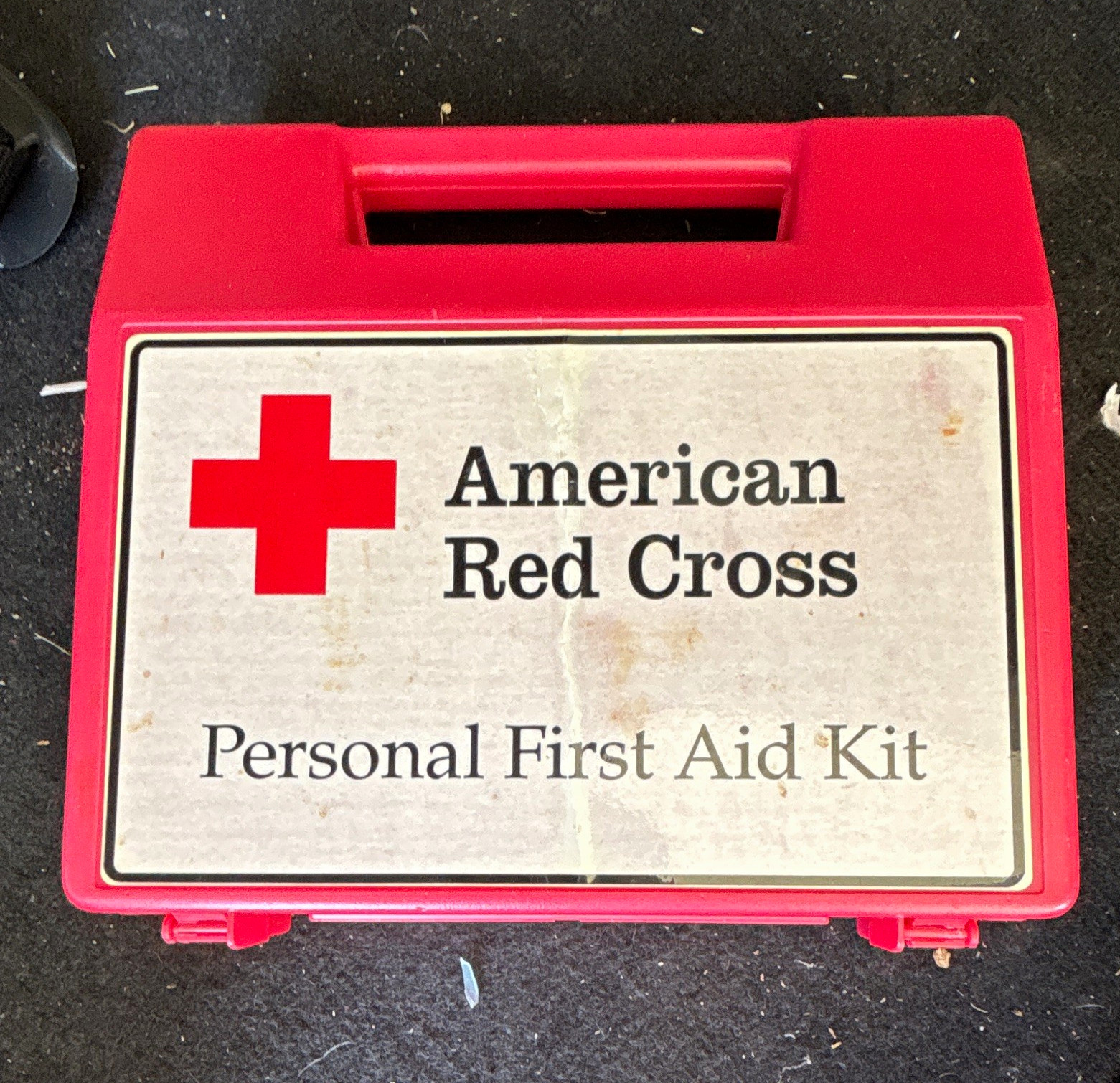 Vintage American Red Cross Portable First Aid Kit Red Case w/ accessories Vintage American Red Cross Portable First Aid Kit Red Case w/ accessories