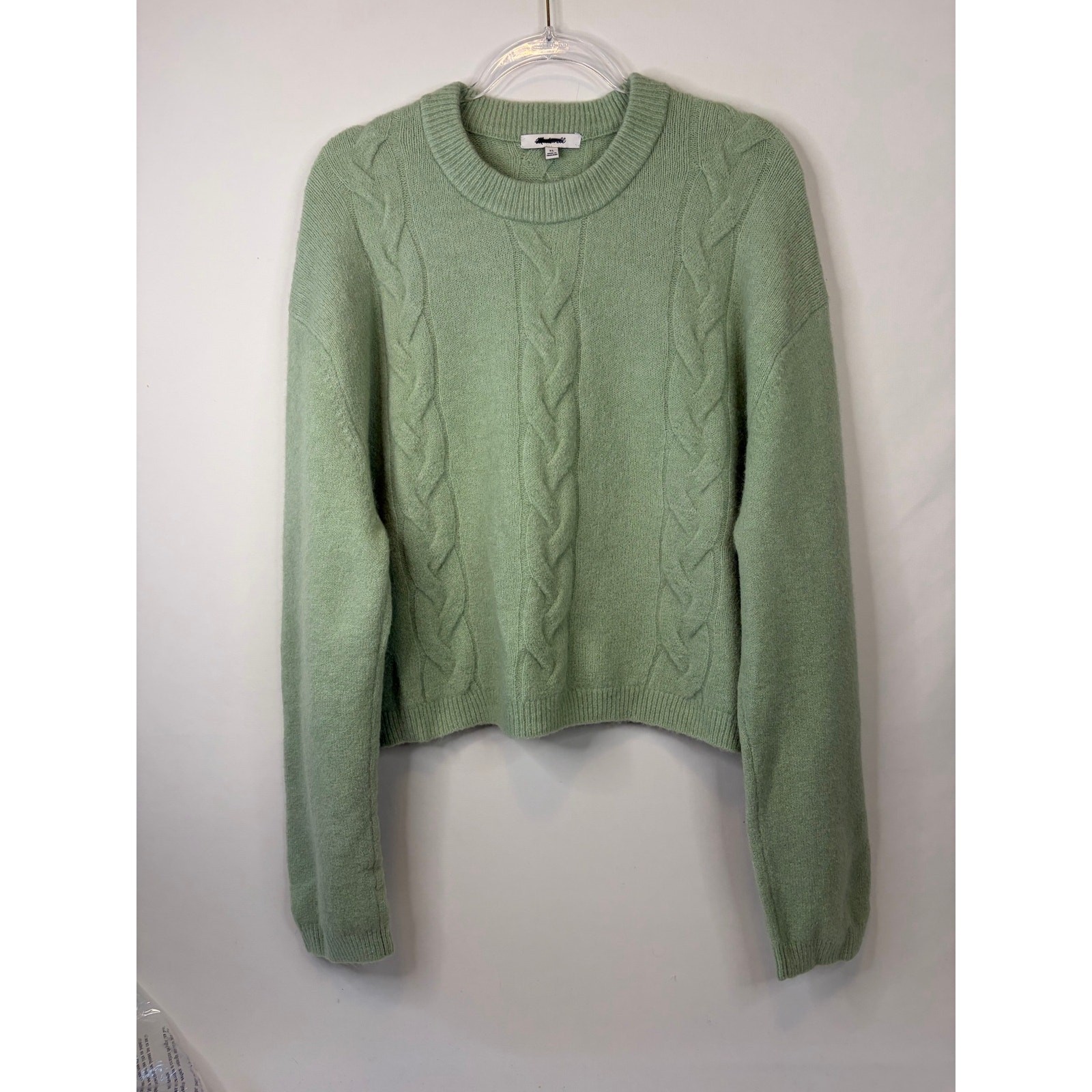 Madewell CloudSoft Drop-Shoulder Sweater Pistachio Size XL (small spot) NEW