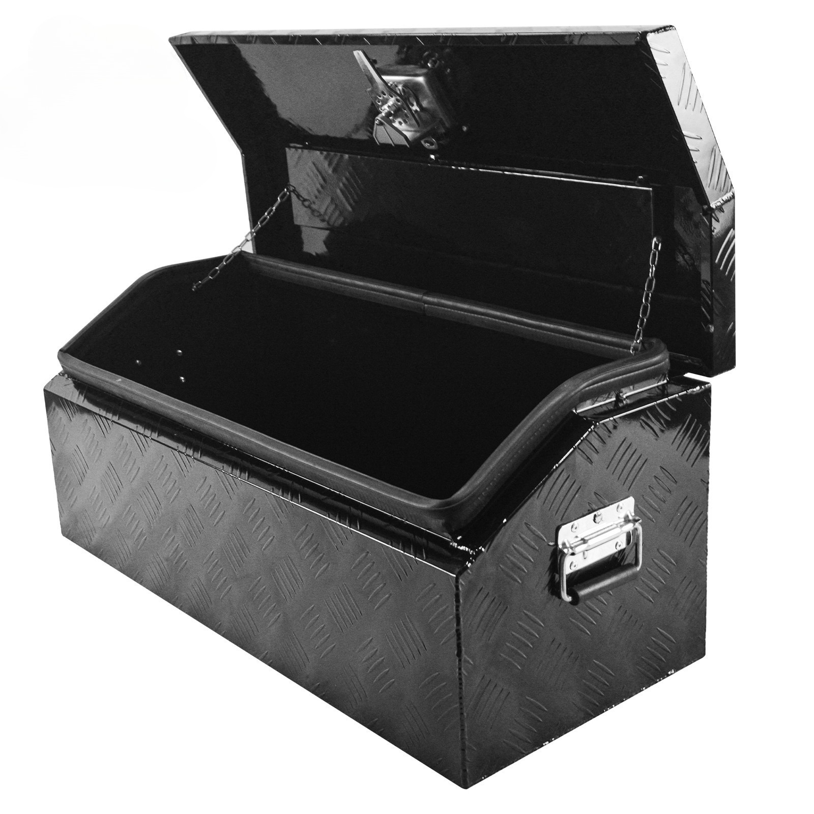 Aluminum Pickup Truck Tool Box Trailer Tongue Tool Storage Black 30\