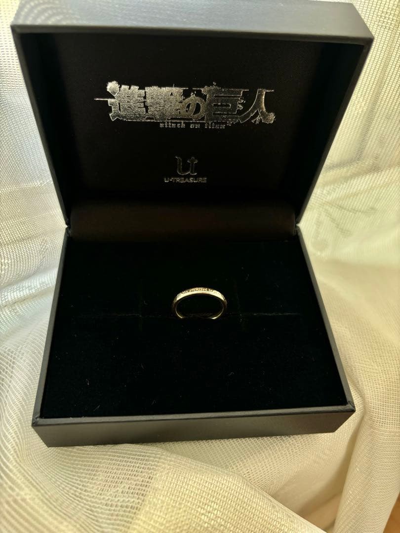 Attack on Titan x U-Treasure Message Ring Armin Arlelt Model Size 13 Yellow Gold