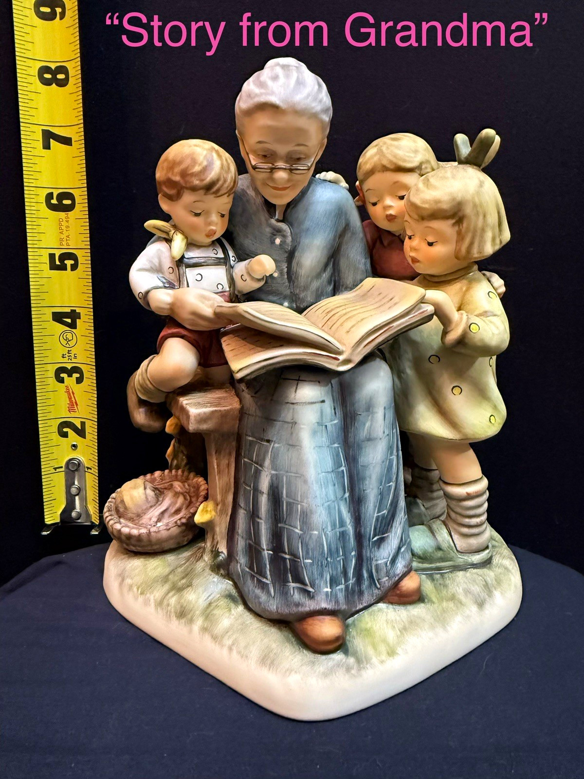 Goebel M.I. Hummel Club “A Story From Grandma” LE Porcelain Figurine 03275 TMK7 Goebel M.I. Hummel Club “A Story From Grandma” LE Porcelain Figurine 03275 TMK7
