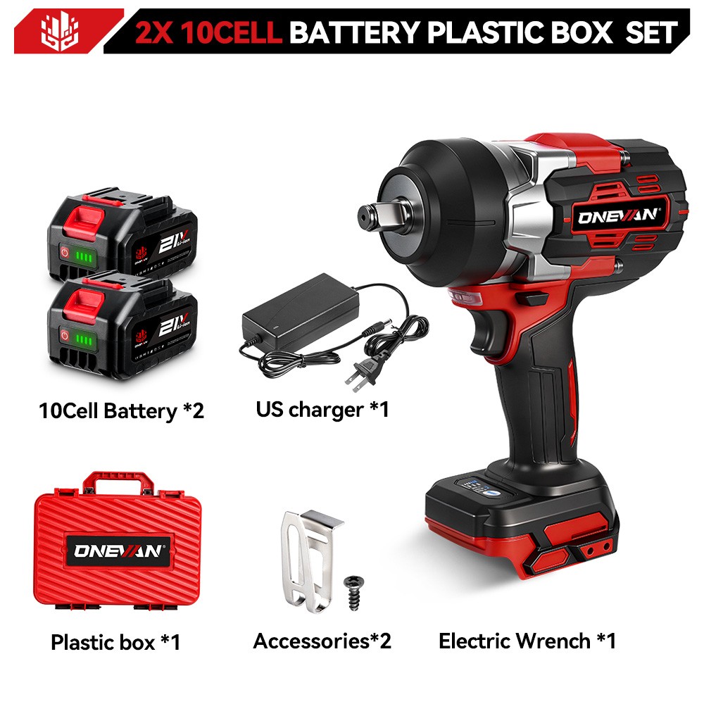 2800Nm Cordless Electric Impact Wrench Gun 1/2\'\' High Power Drill Driver Battery
