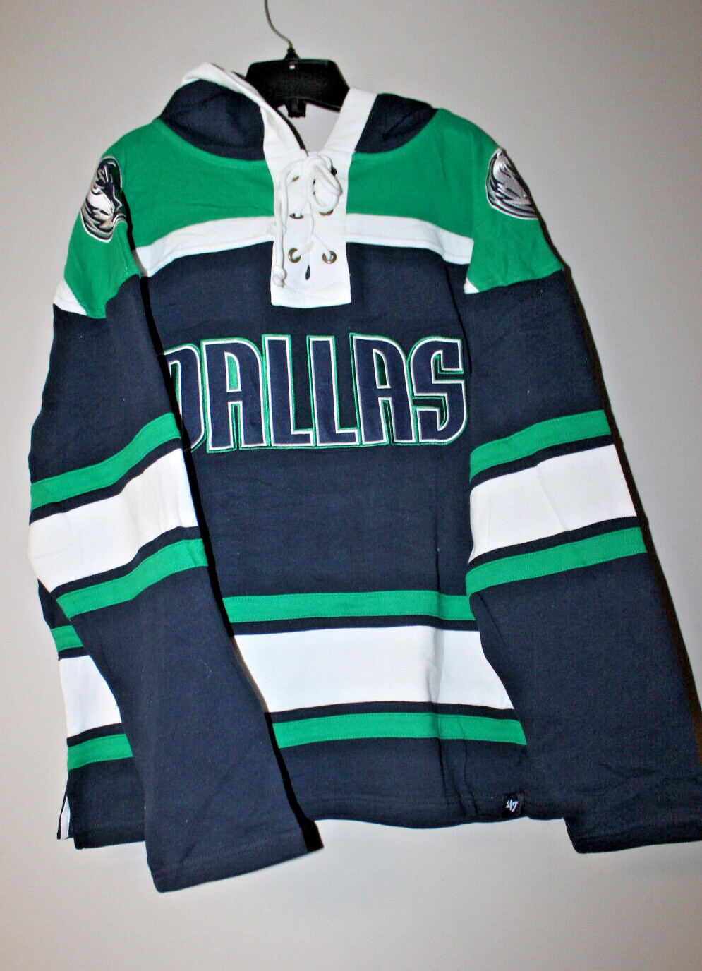 New NBA Dallas Mavericks Lacer jersey style mid weight cotton hoodie men's XL