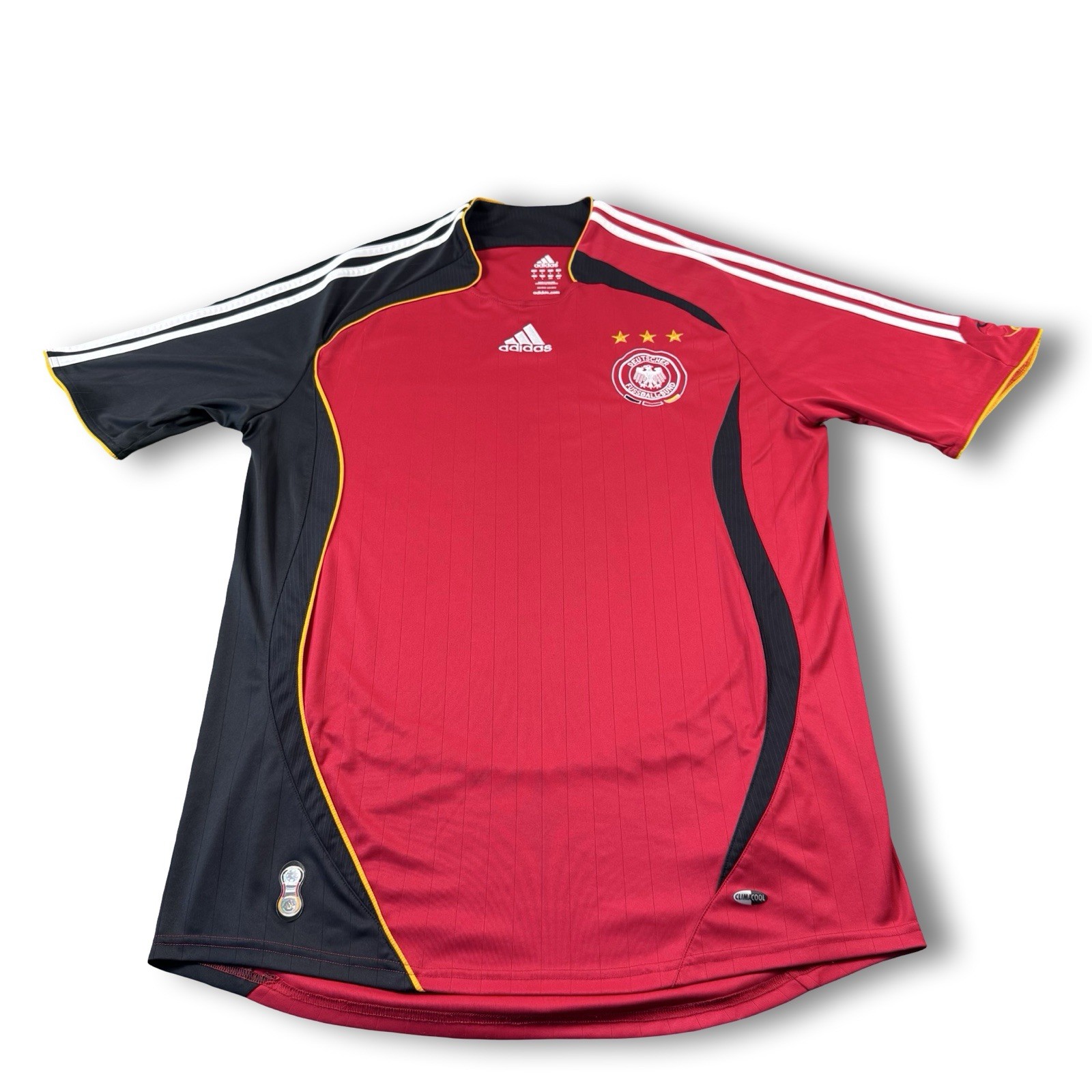 VTG 2006-08 Adidas Germany National Team Red/Black Away Soccer Jersey Large EUC