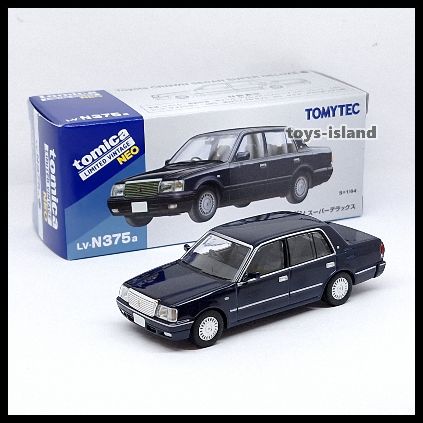 Tomica Limited Vintage NEO LV-N375a Toyota Crown Sedan Super Deluxe 1/64 TOMYTEC Tomica Limited Vintage NEO LV-N375a Toyota Crown Sedan Super Deluxe 1/64 TOMYTEC