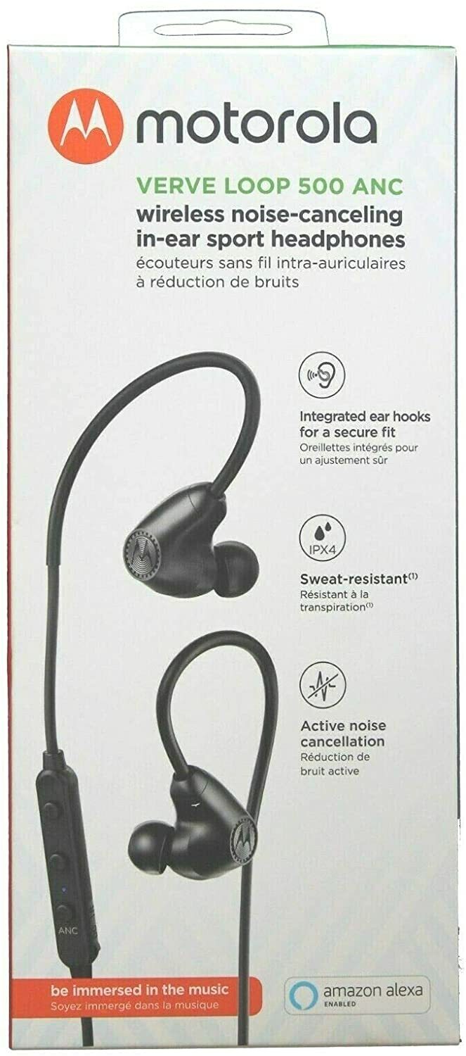 Motorola Verve Loop 500 ANC Wireless Noise-Canceling In Ear Sport Headphones 