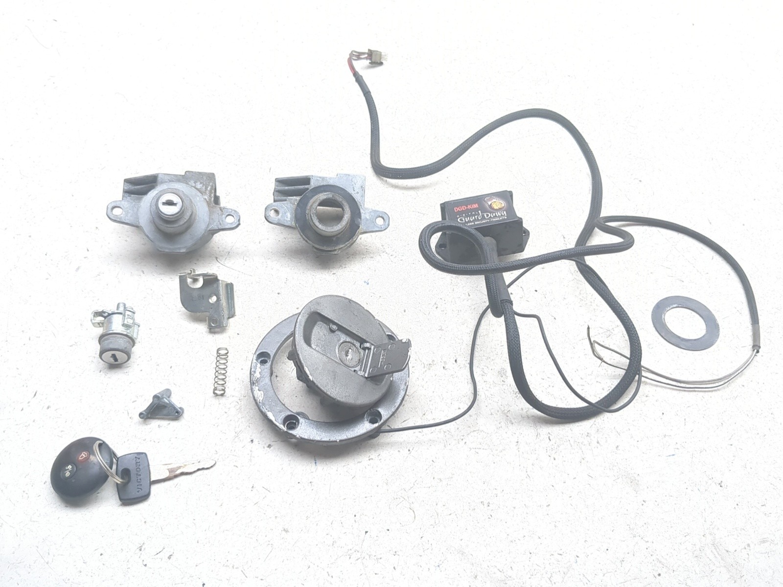 10-17 Victory Cross Country Digital Gaurd Dawg Ignition Cap Lock Key Kit Set