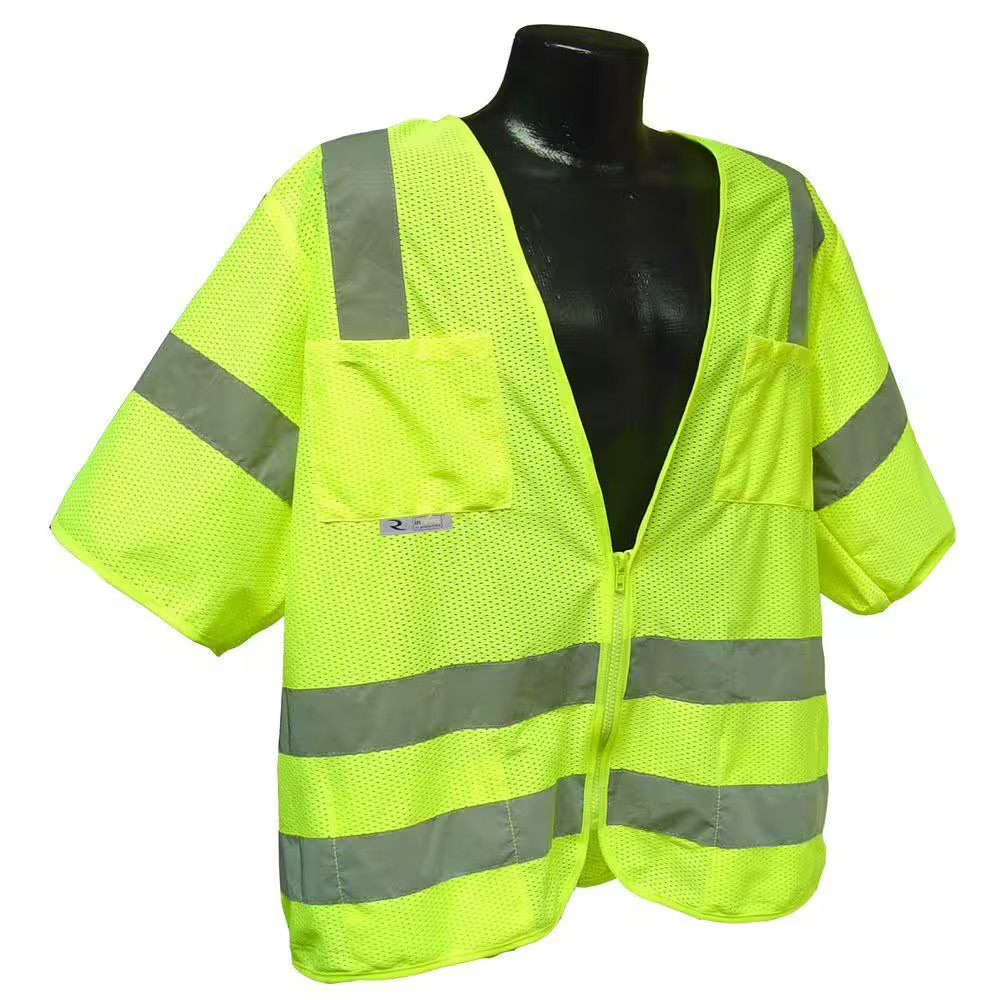 Std Class 3 Large Green Mesh Safety Vest