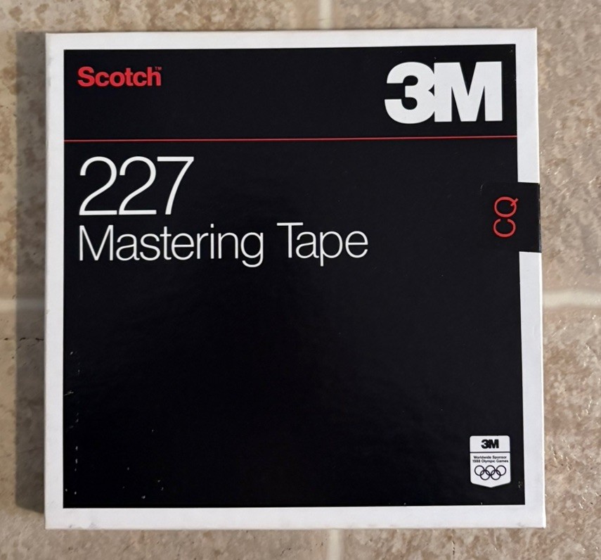 3M SCOTCH NEW 227 Mastering Tape 1/4” 1800’ SEALED Vintage Audio Mastering Tape