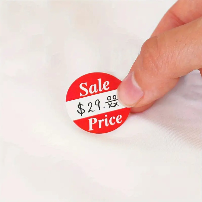 50 Sale Price Garage Yard Sale Stickers Labels Price Tags Market Adhesive 1 Inch