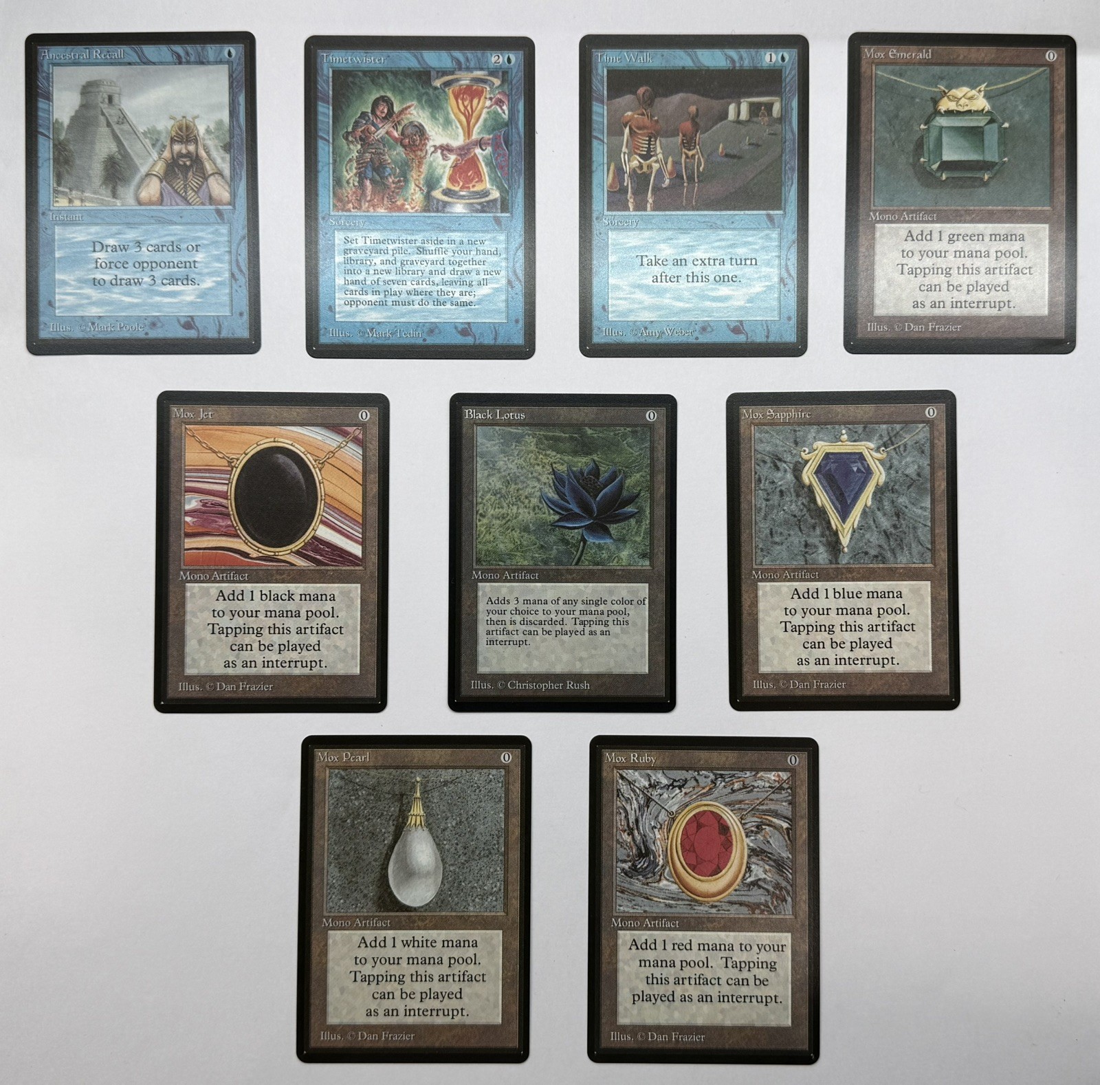 MTG Power 9 Limited Edition Beta Set *Proxies* High Quality 