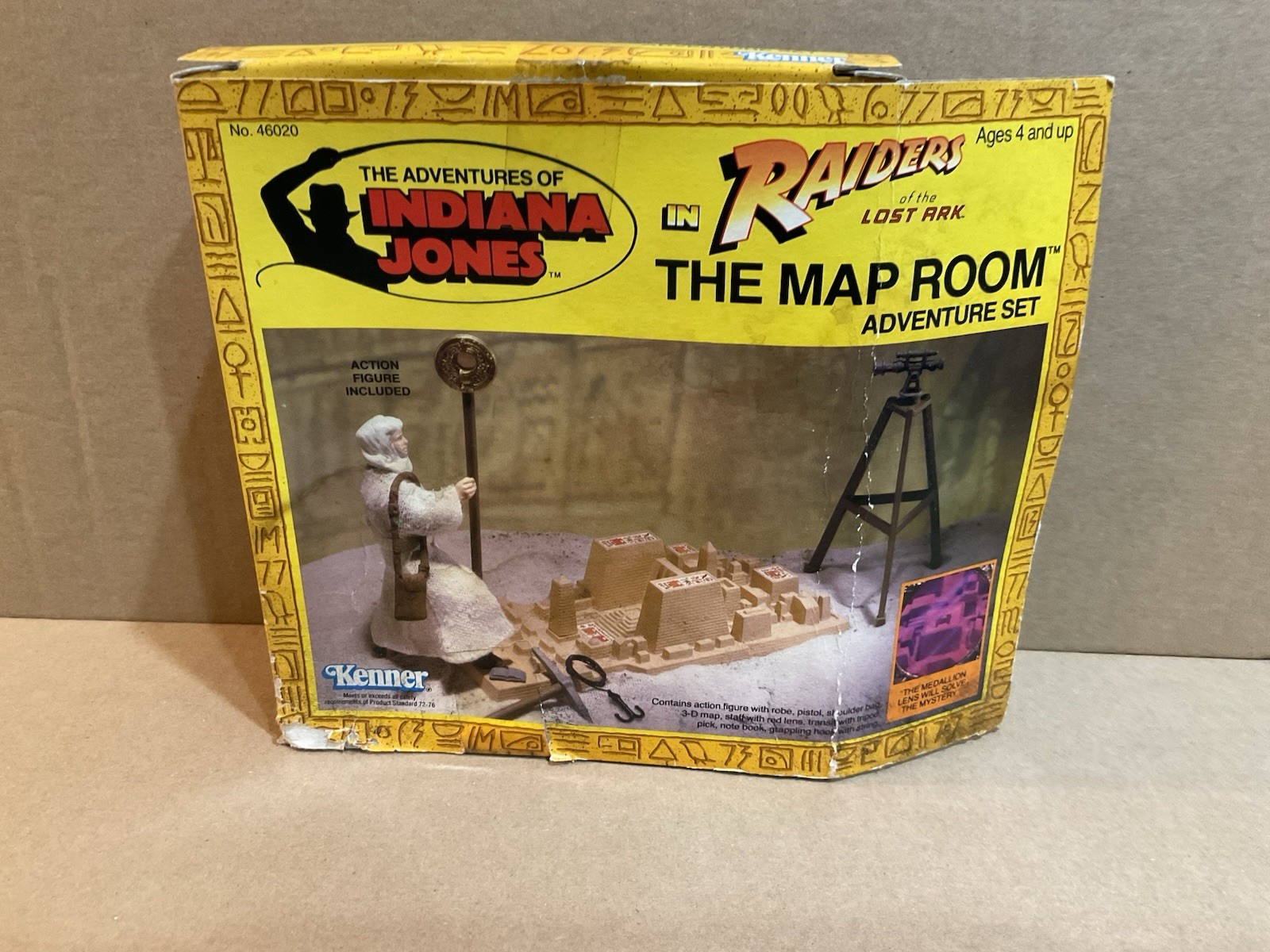 Vintage 1982 Raiders of the Lost Ark Map Room Kenner MISB