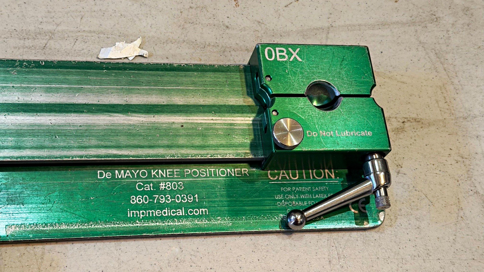 Innovative Medical Products De Mayo Knee Positioner Template, Metal Green/Silver