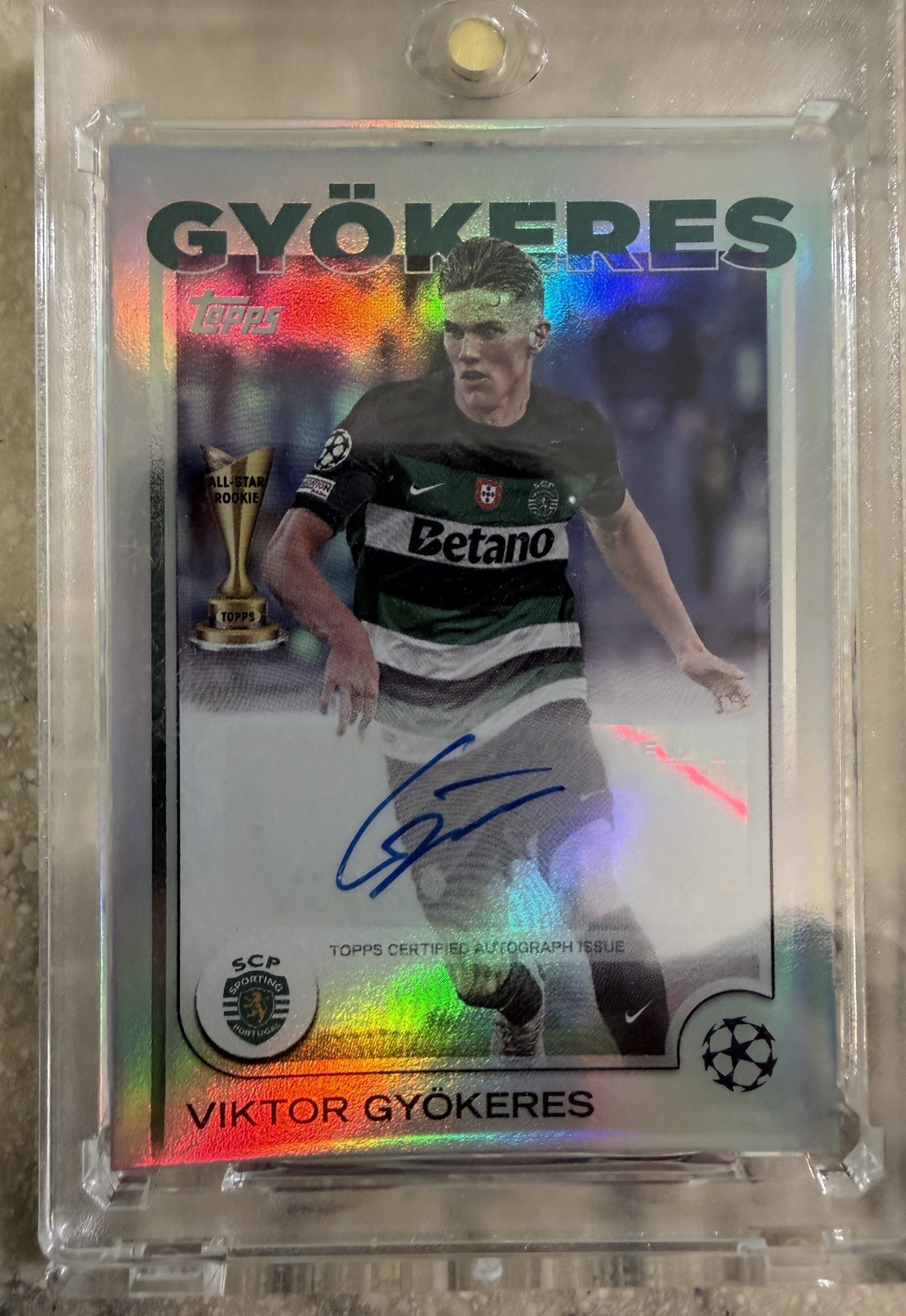 Viktor Gyokeres 2024-25 Topps UCC All-Star Rookie Auto Sporting CP Viktor Gyokeres 2024-25 Topps UCC All-Star Rookie Auto Sporting CP