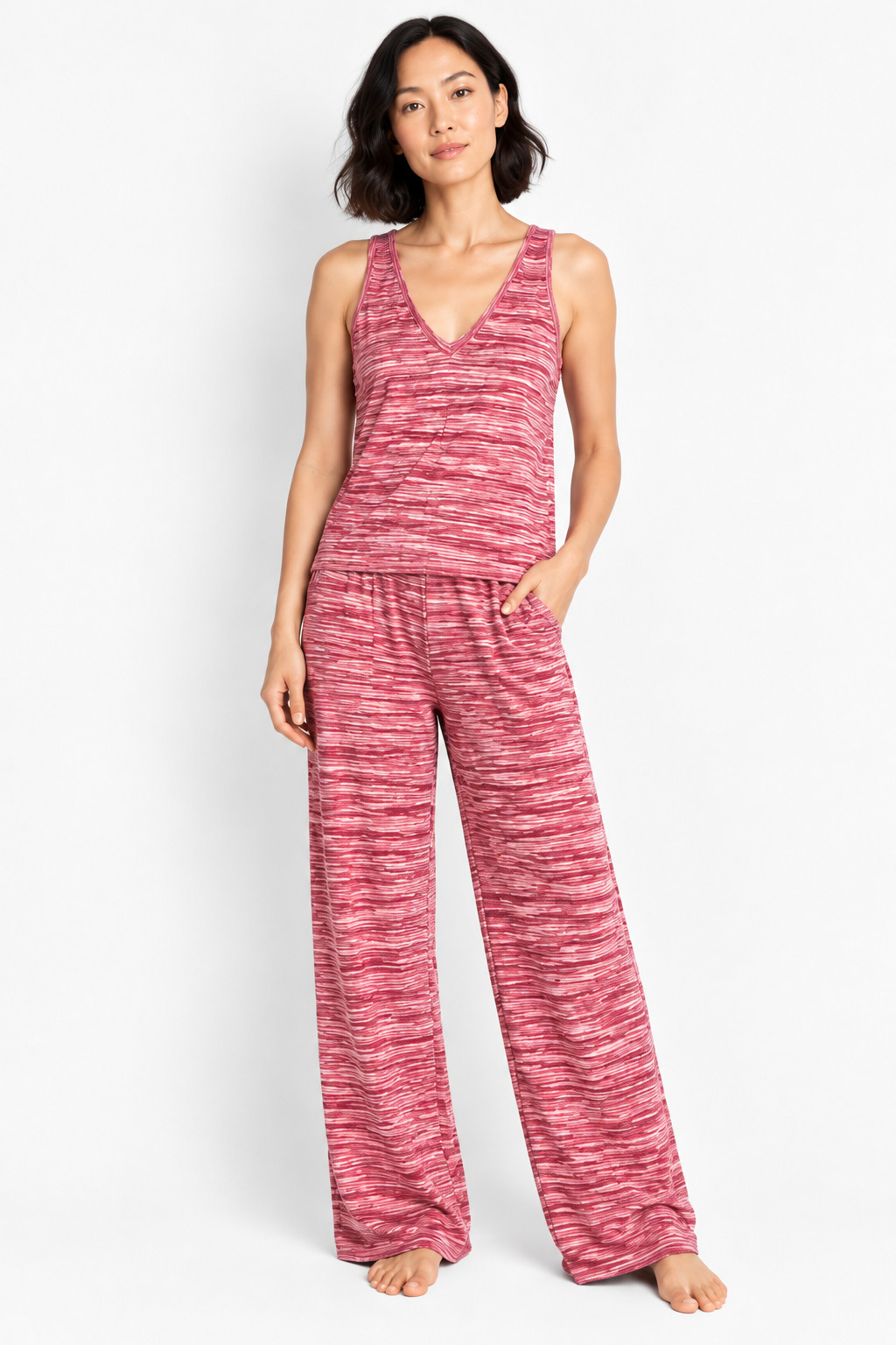 NWT State of Day Marled knit Lounge Set Short Sleeve Top with Pants Size:XL NWT State of Day Marled knit Lounge Set Short Sleeve Top with Pants Size:XL