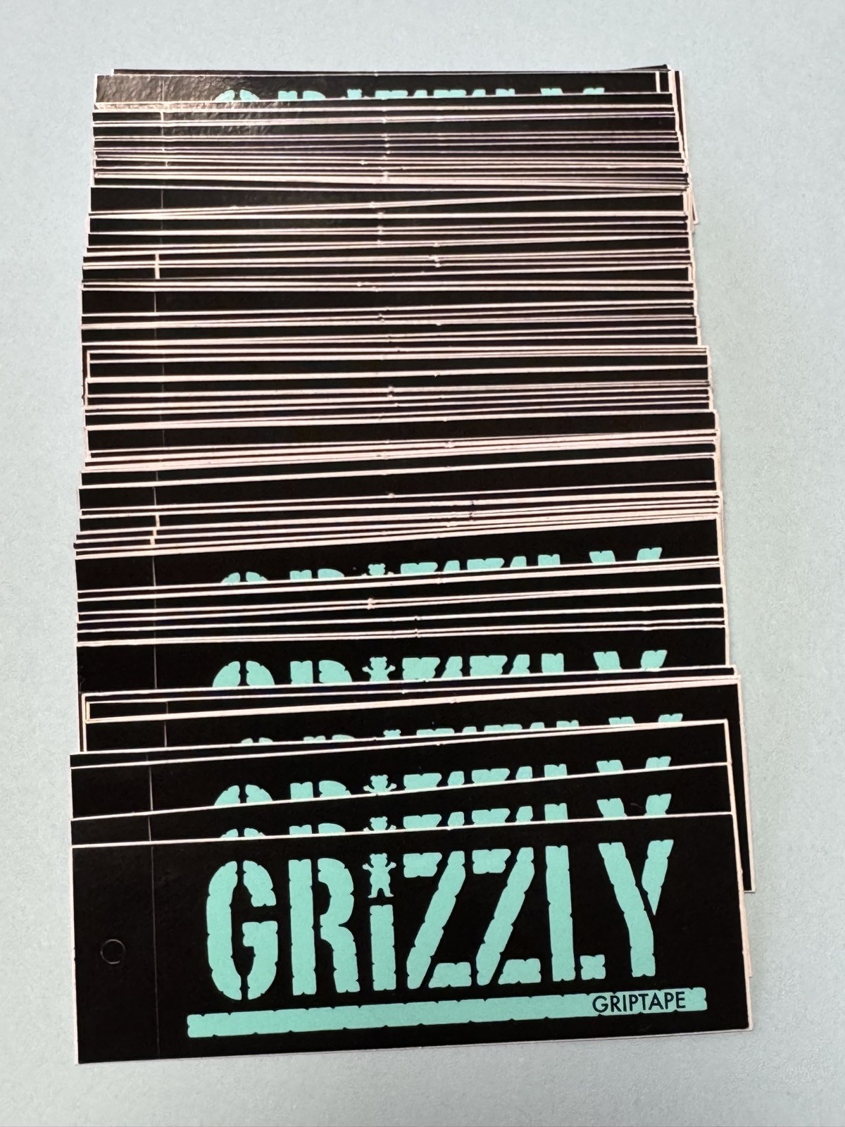 Lot of 100 GRIZZLY GRIPTAPE STICKERS 3-inch grip skate skateboard sticker decals