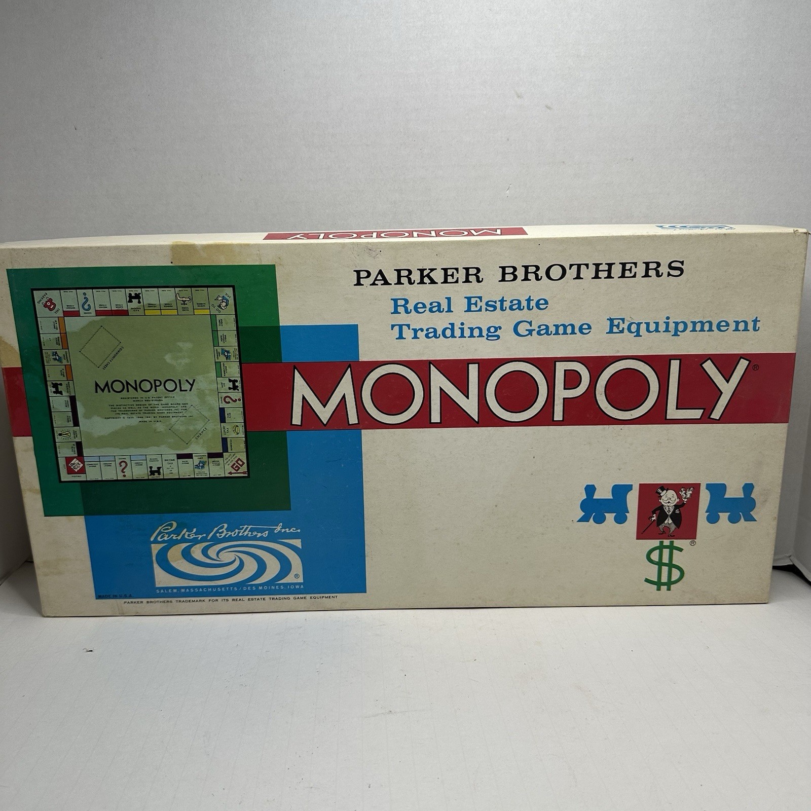 VTG 1961 Monopoly Board Game by Parker Brothers - COMPLETE/GOOD CONDITION