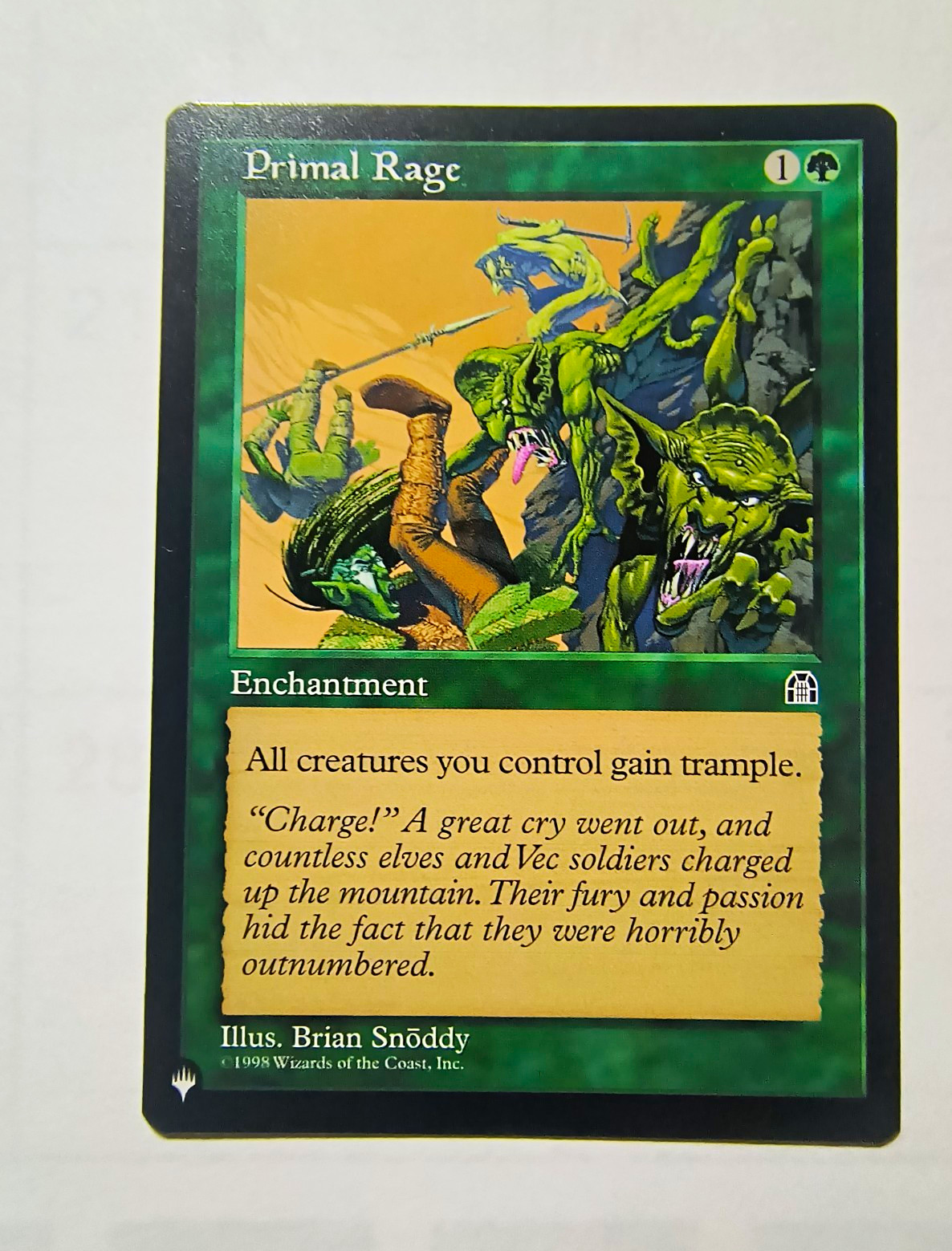 Primal Rage The List Reprints Regular Enchantment Uncommon Green English 1998 Primal Rage The List Reprints Regular Enchantment Uncommon Green English 1998