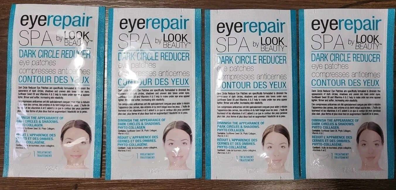 Look Beauty Eye Repair Spa Dark Circle Reducer Eye Patches 4 Treatments, Spa Look Beauty Eye Repair Spa Dark Circle Reducer Eye Patches 4 Treatments, Spa