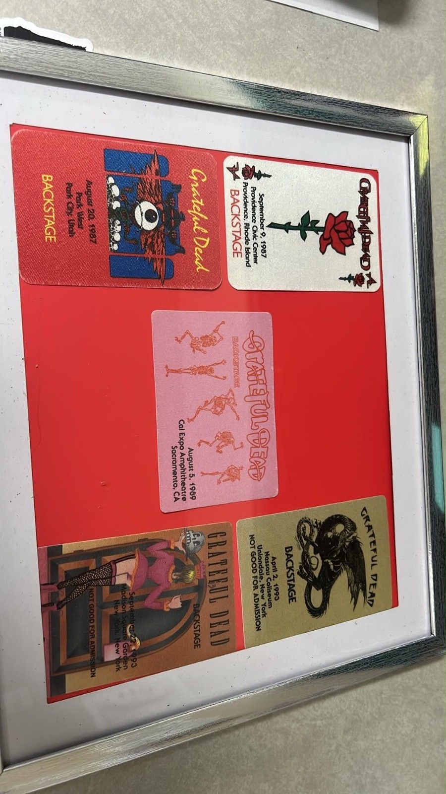 Grateful Dead Backstage Passes Grateful Dead Backstage Passes