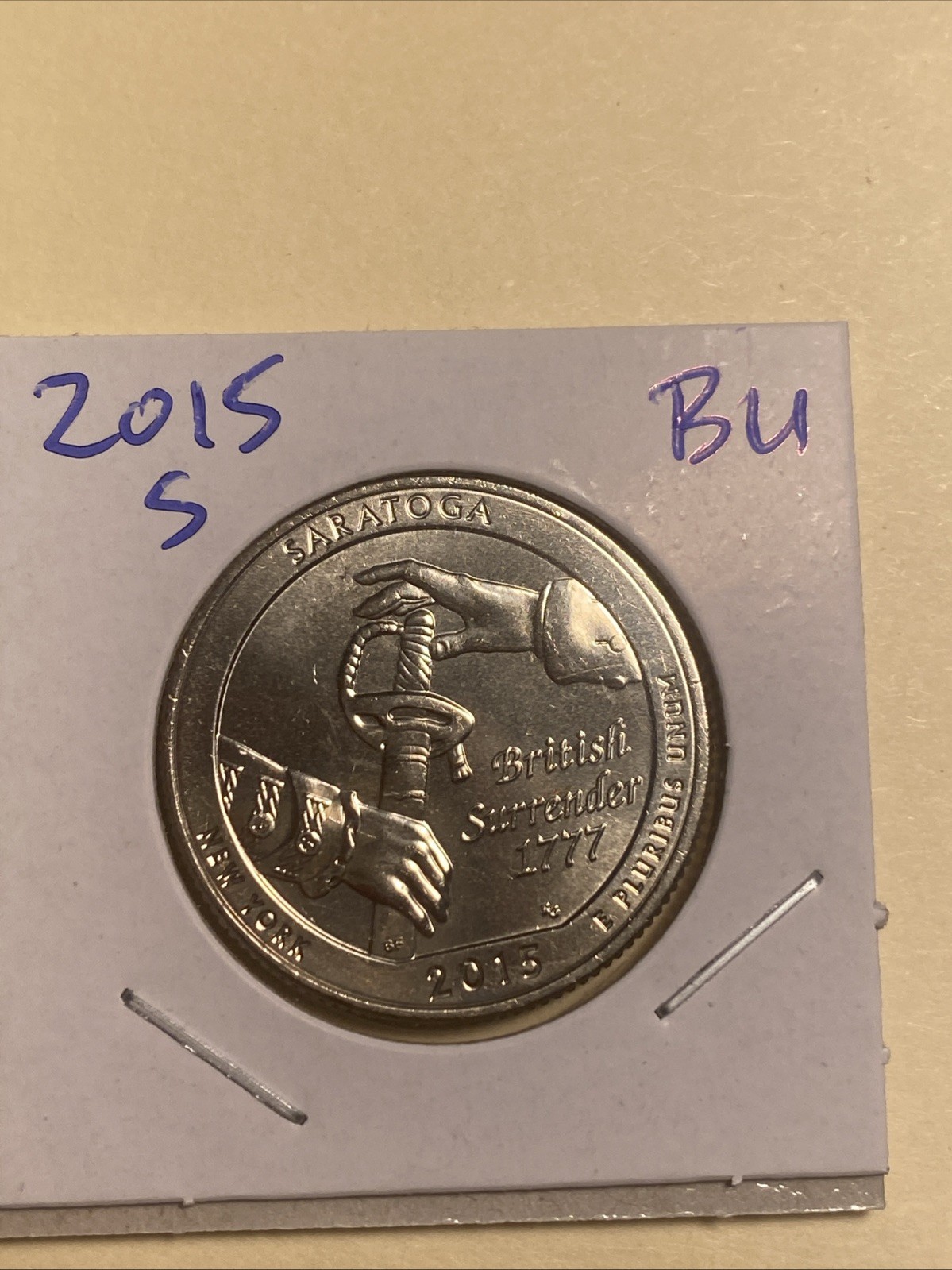 2015-S Saratoga Quarter BU 