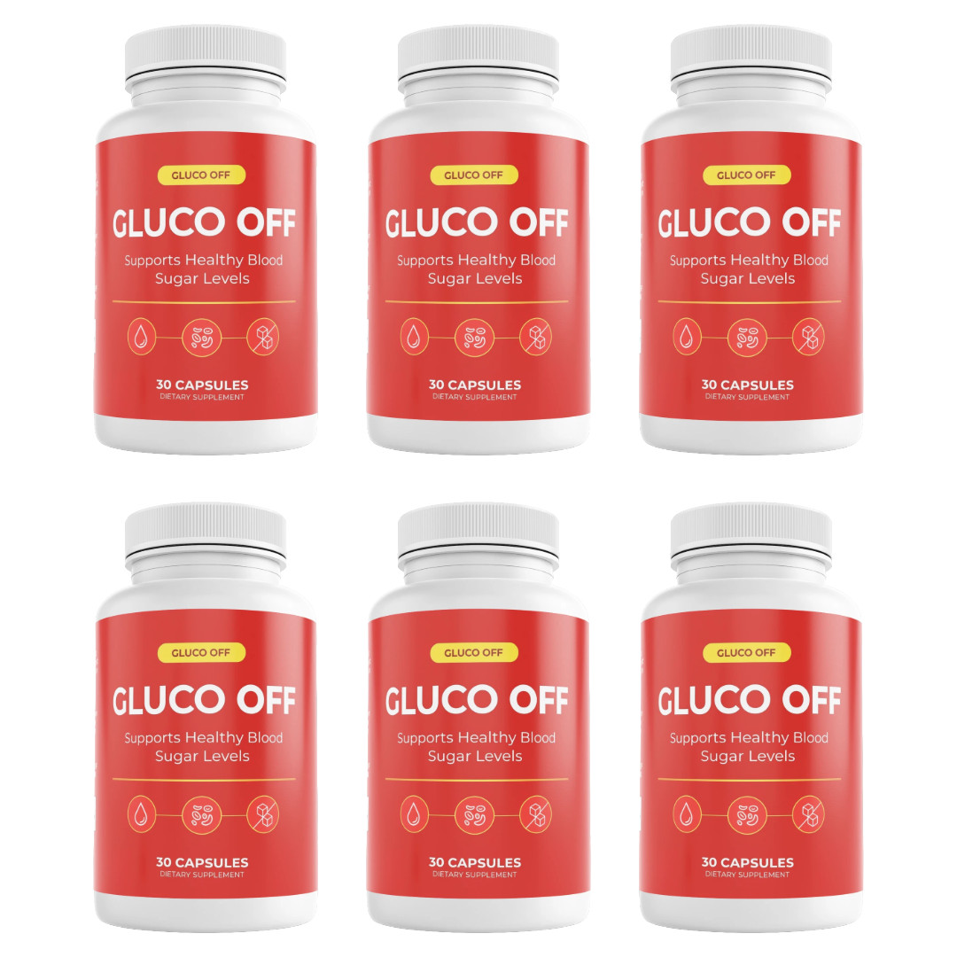 Gluco Off Blood Health Support  GlucoOff Supplement 30 Capsules (Bundle of 6)