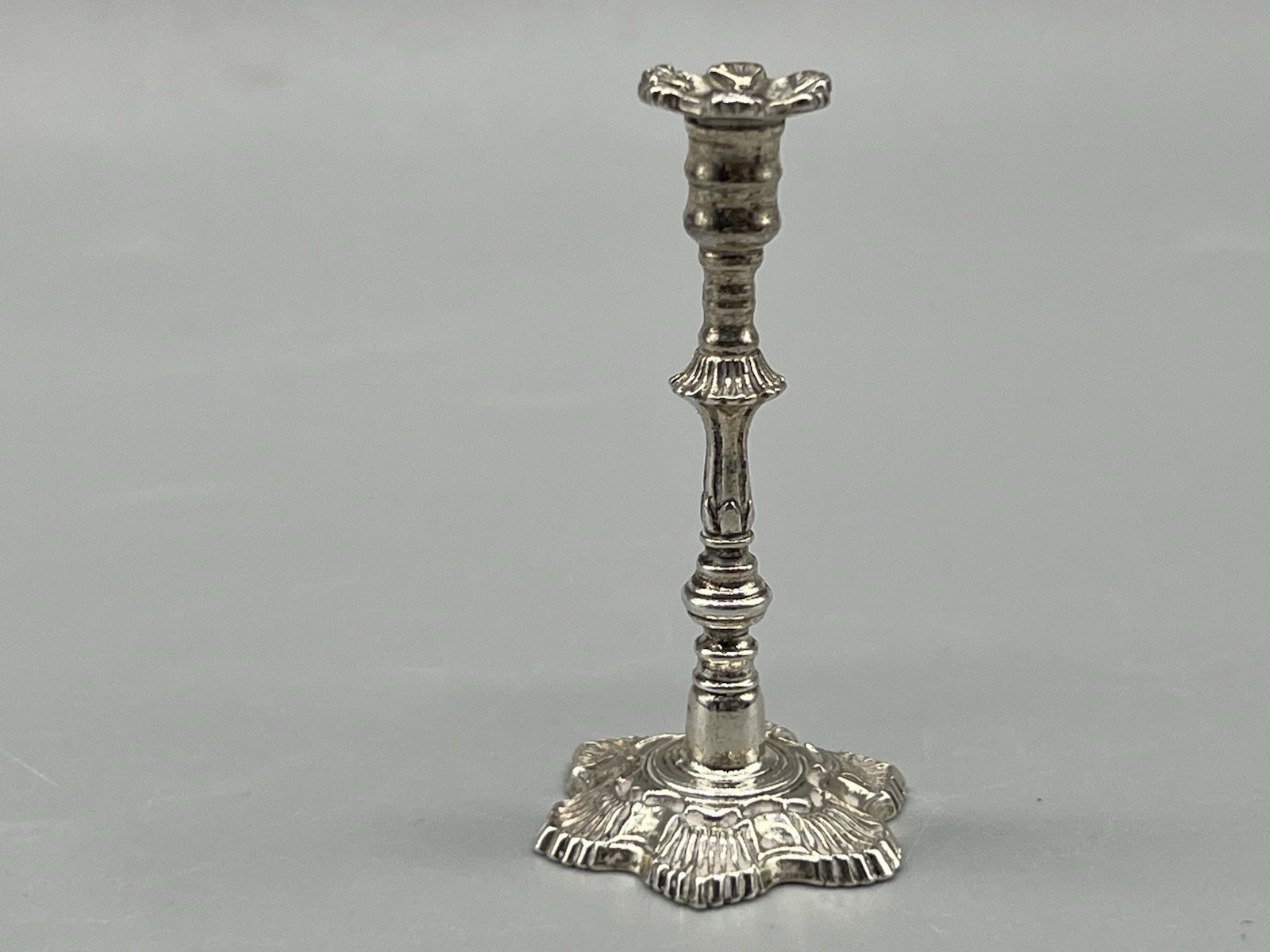 VTG Sterling Silver Georgian Style Miniature Dollhouse Candle Stick MMA