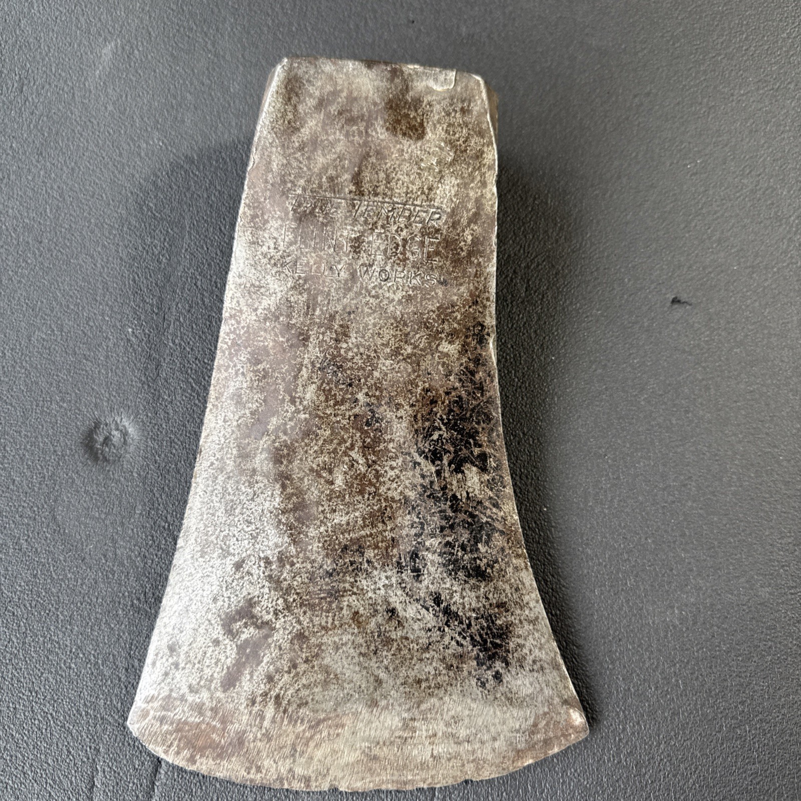 Vtg True Temper  Flint Edge Kelly Works Single Bit Rafting Axe Head. 4lb-14oz