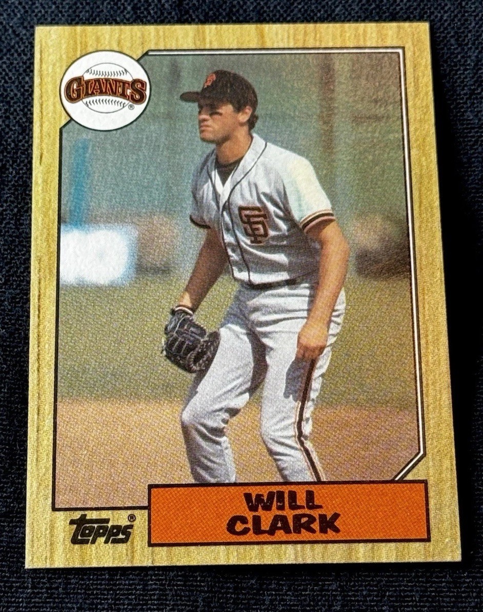 ⚡️STELLAR VINTAGE⚡️1987 Topps Will Clark #420 RC San Francisco Giants MLB HOF