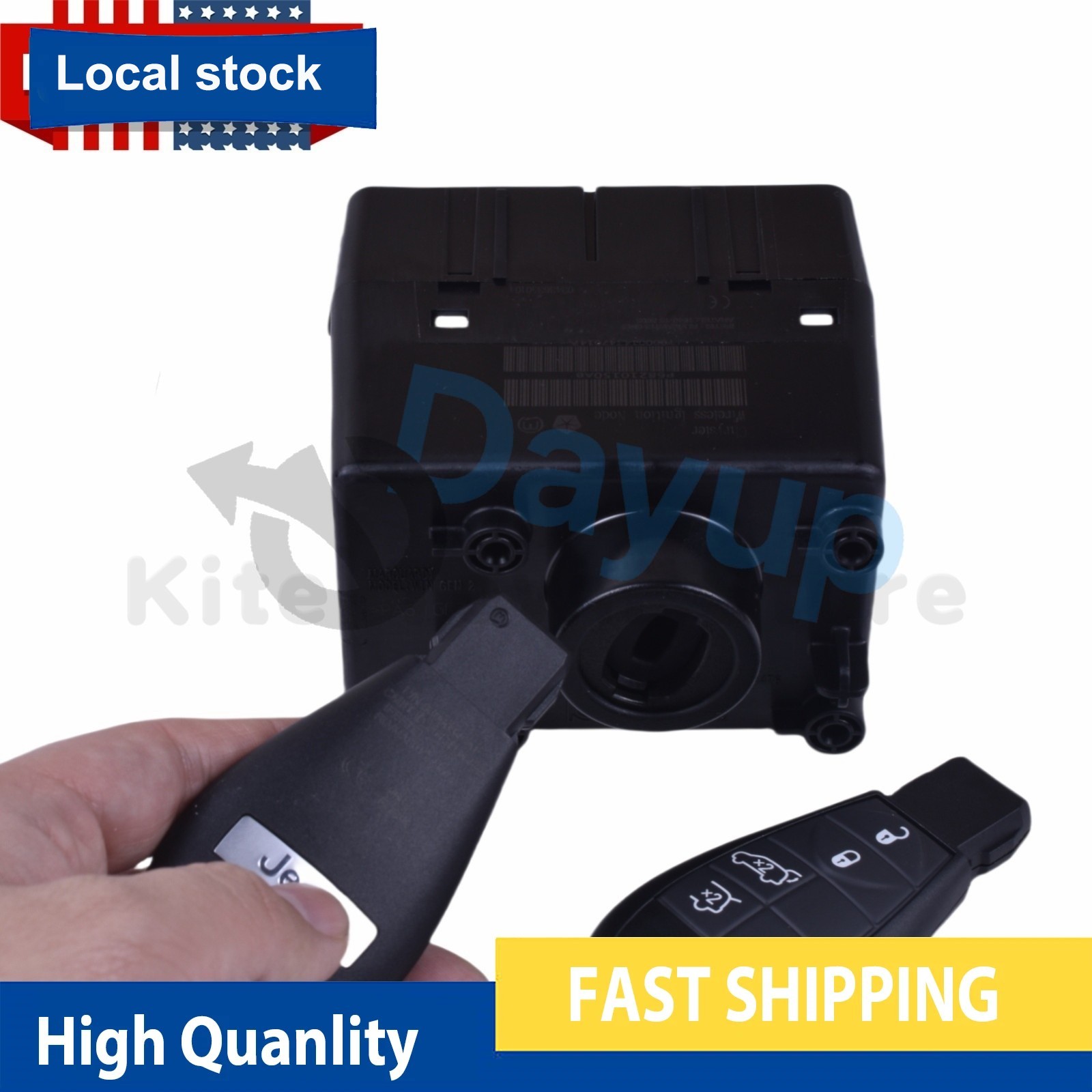 OEM Ignition Switch Node Module Key-Fob for 08-10 Chrysler Dodge Jeep 68210150AB