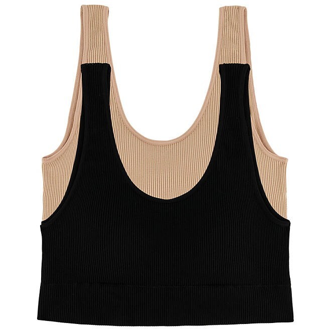 GapBody 2-Pack Comfort Bra Size S True Black