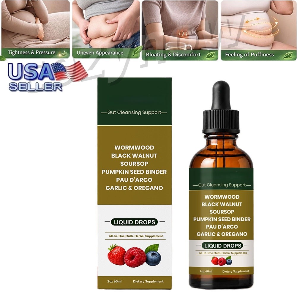 1-3PCS Lumvelle Wild Wormwood Drops 60ml Herbal Gut Colon Cleanse Digest Support