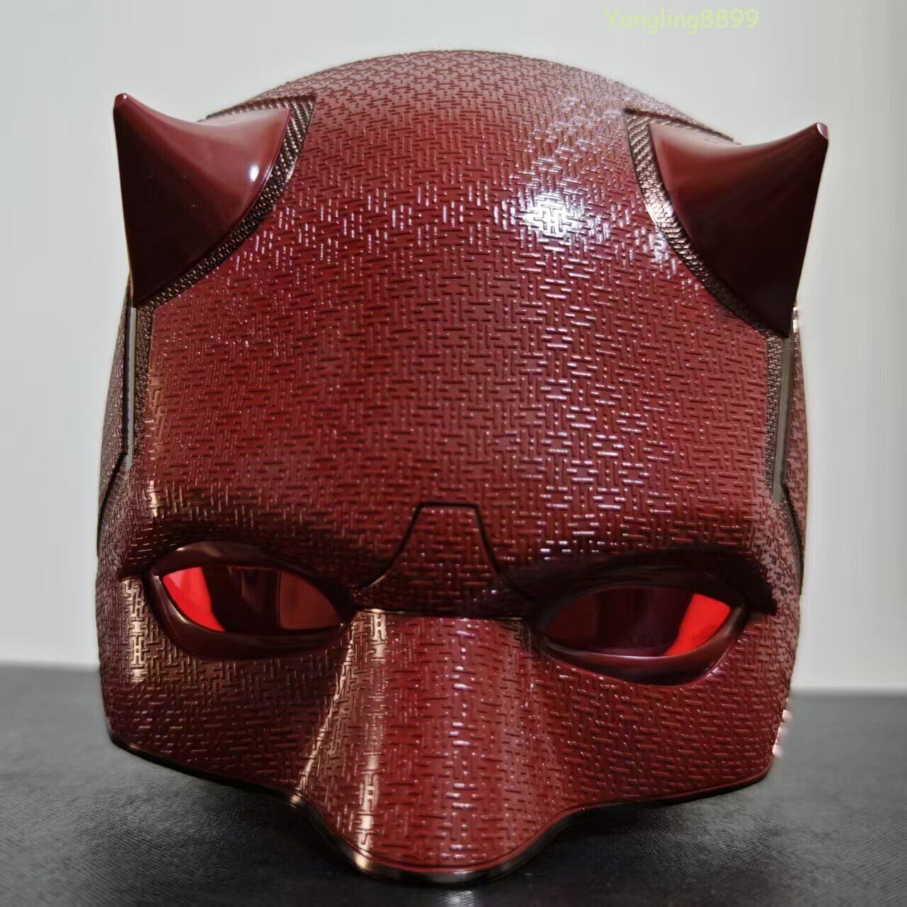 Daredevil Matt Murdock Movie Cosplay Helmet ABS Cowl Half Mask Painted Blk / Red