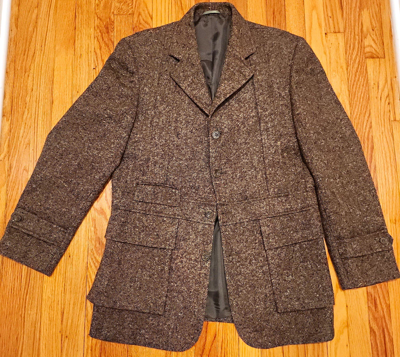 J. Peterman Pristine Vintage Norfolk-Style Tweed Blazer Sport Coat Size M 38R J. Peterman Pristine Vintage Norfolk-Style Tweed Blazer Sport Coat Size M 38R