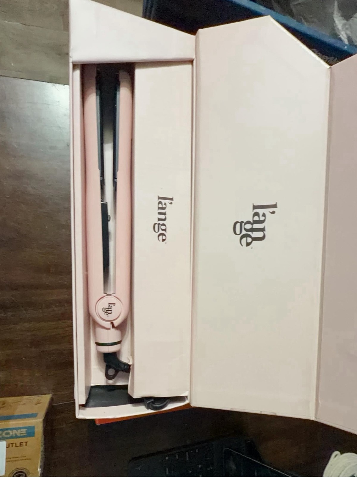 L\'ange Hair Aplatir One Pass Ceramic Classic Flat Hair Iron, Blush, 2002 L\'ange Hair Aplatir One Pass Ceramic Classic Flat Hair Iron, Blush, 2002