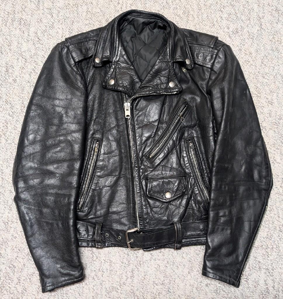 1950s vintage SCHOTT one star PERFECTO jacket 36 leather HORSEHIDE steerhide XS