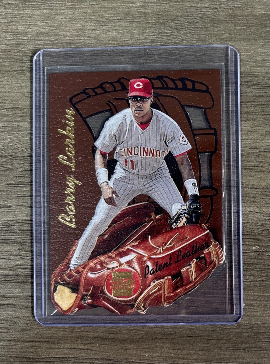 1997 Stadium Club PATENT LEATHER Barry Larkin #PL9 