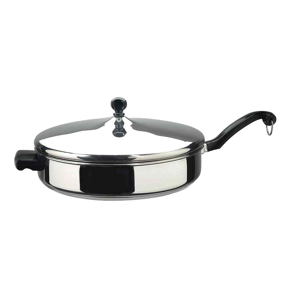 Farberware Classic Stainless Steel Covered Fry Pan 12\