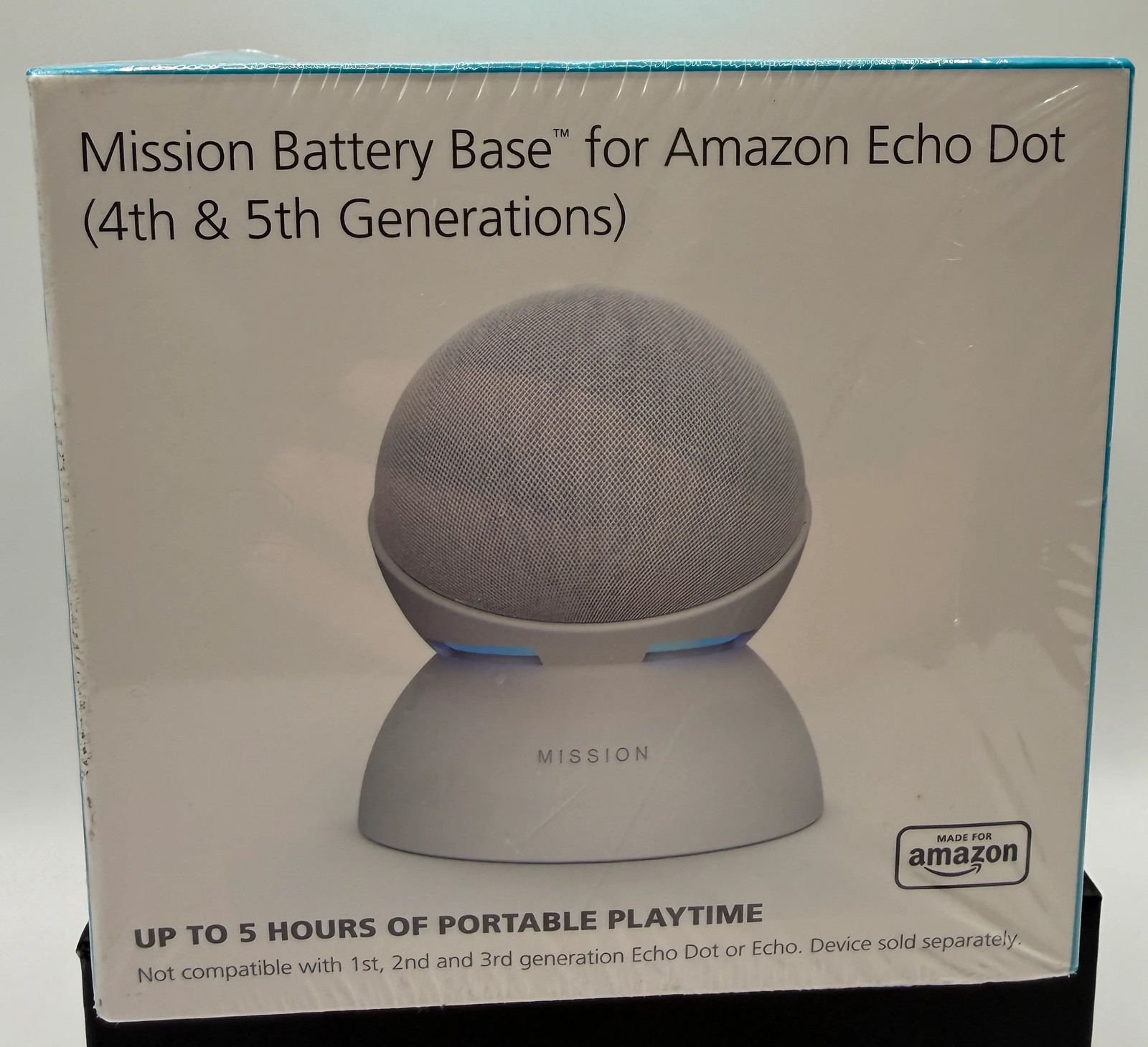 Mission Battery Base for Amazon Echo Dot (4th & 5th Generations) - Portable Mission Battery Base for Amazon Echo Dot (4th & 5th Generations) - Portable
