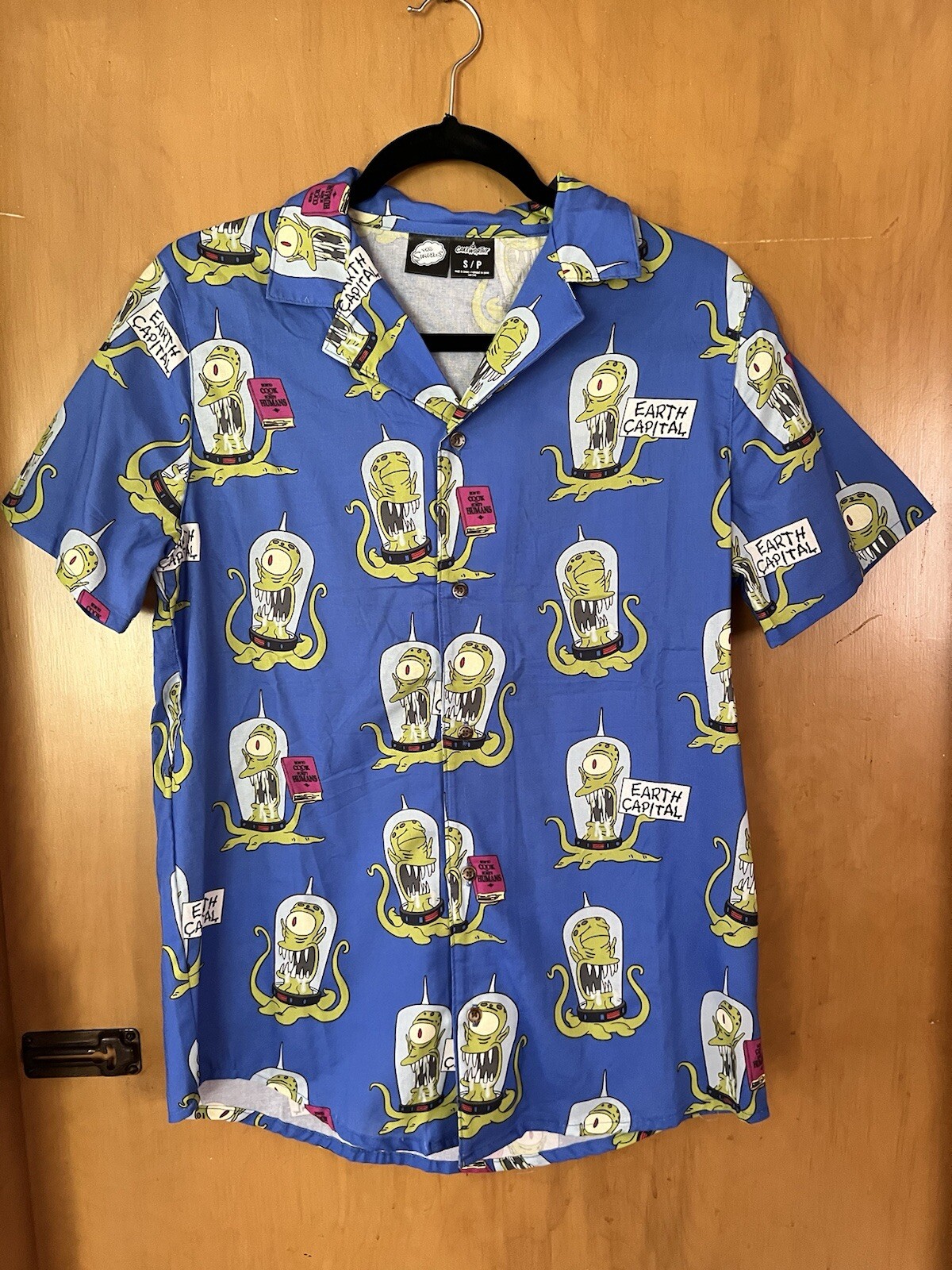 Cakeworthy The Simpsons Universal Studios All Over Print Men\'s Size Small