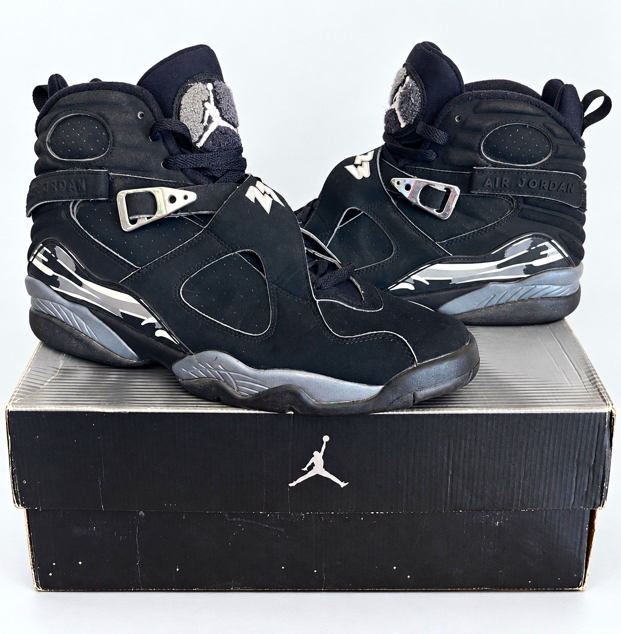 2003 Nike Air Jordan 8 Retro Chrome Size 13 OG Box 305381-001 Vintage