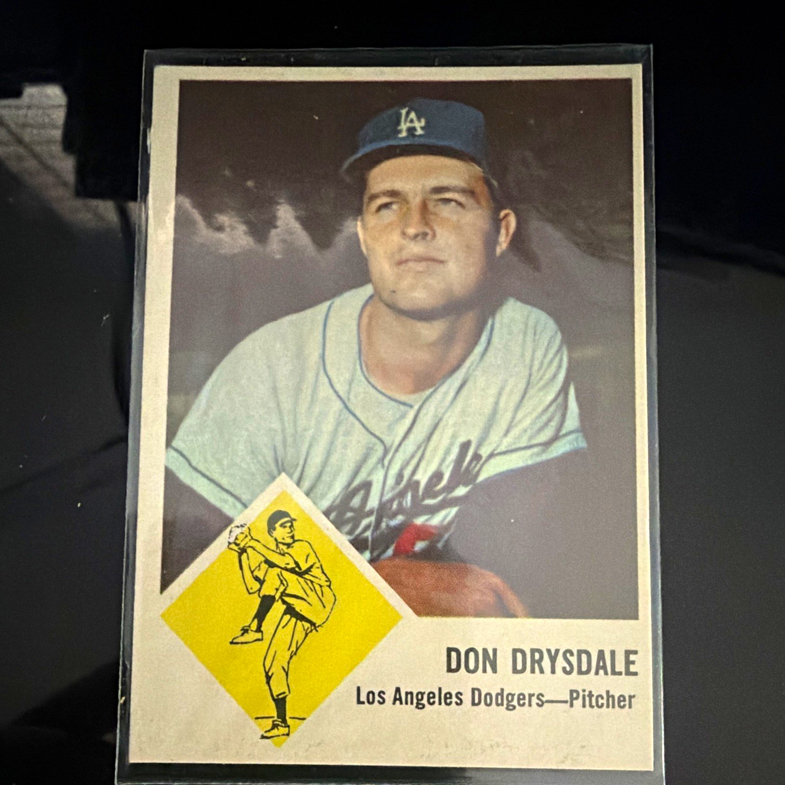 Fleer Don Drysdale #41 Los Angeles Dodgers MLB Baseball 1963 Fleer Base Set