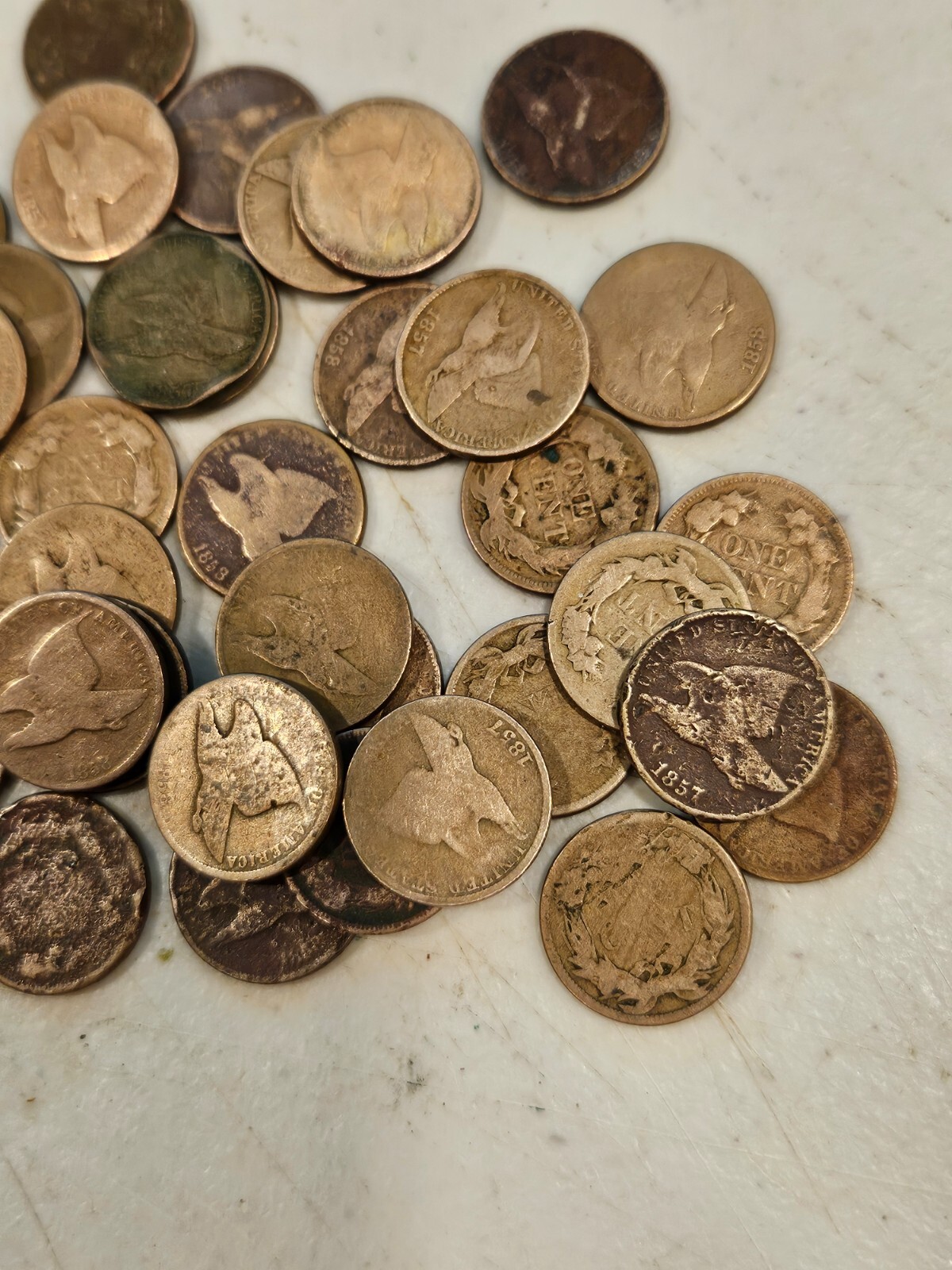 Random pick FLYING EAGLE CENT  1856 - 1858