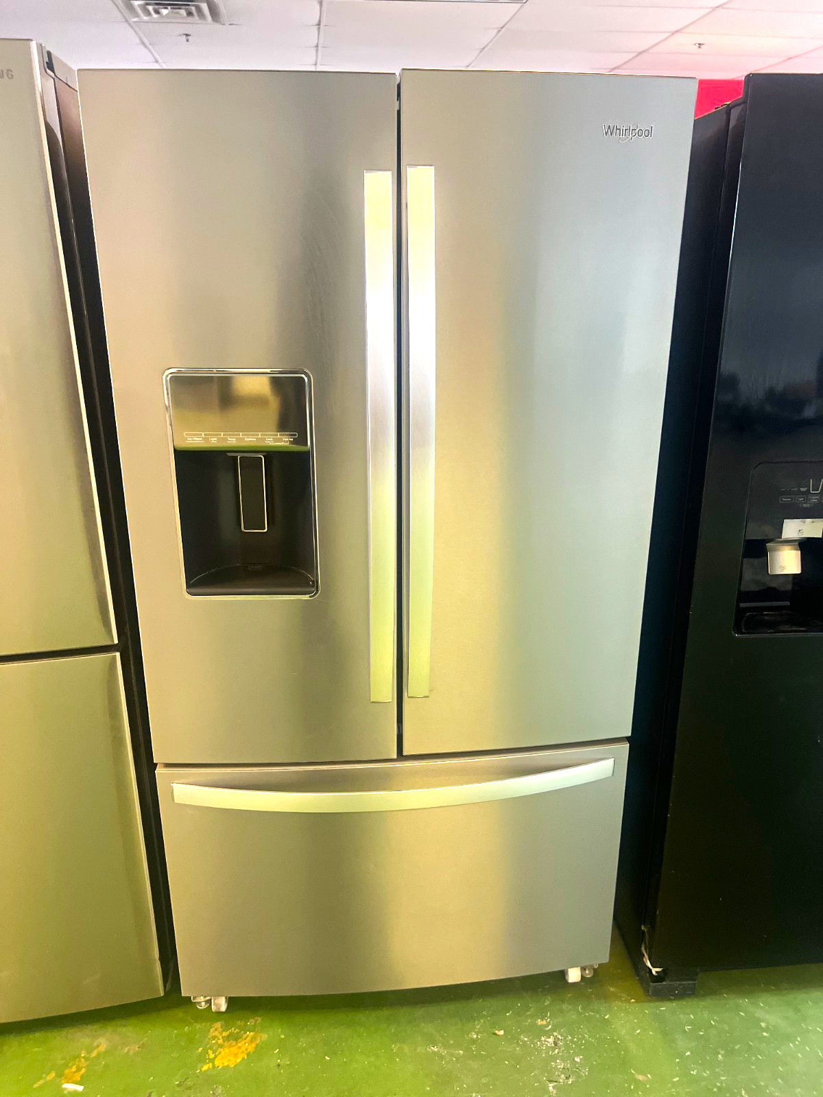 Whirlpool French Door Refrigerator, Stainless Steel Silver, Water Dispenser Whirlpool French Door Refrigerator, Stainless Steel Silver, Water Dispenser