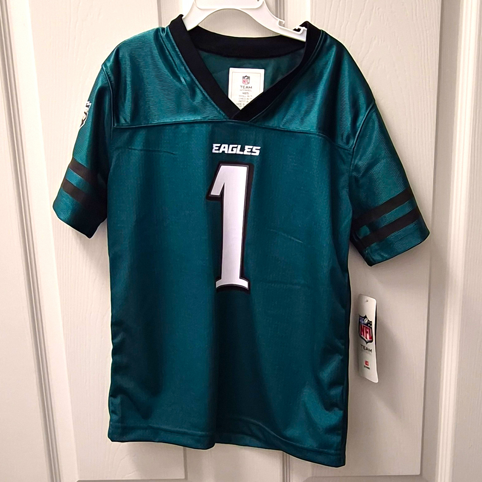 NFL Players Philadelphia Eagles Jalen Hurts #1 Jersey Boys S Green NFL Players Philadelphia Eagles Jalen Hurts #1 Jersey Boys S Green