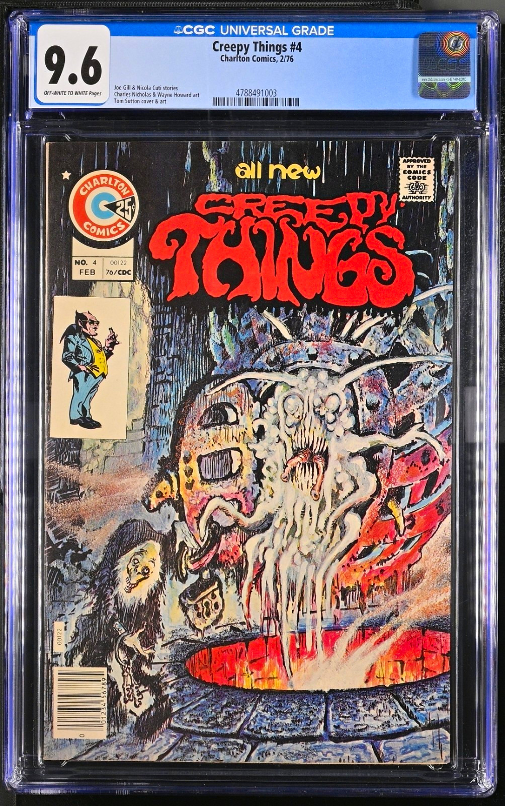 Creepy Things #4 CGC 9.6 (1976) Tom Sutton Painted Cover 