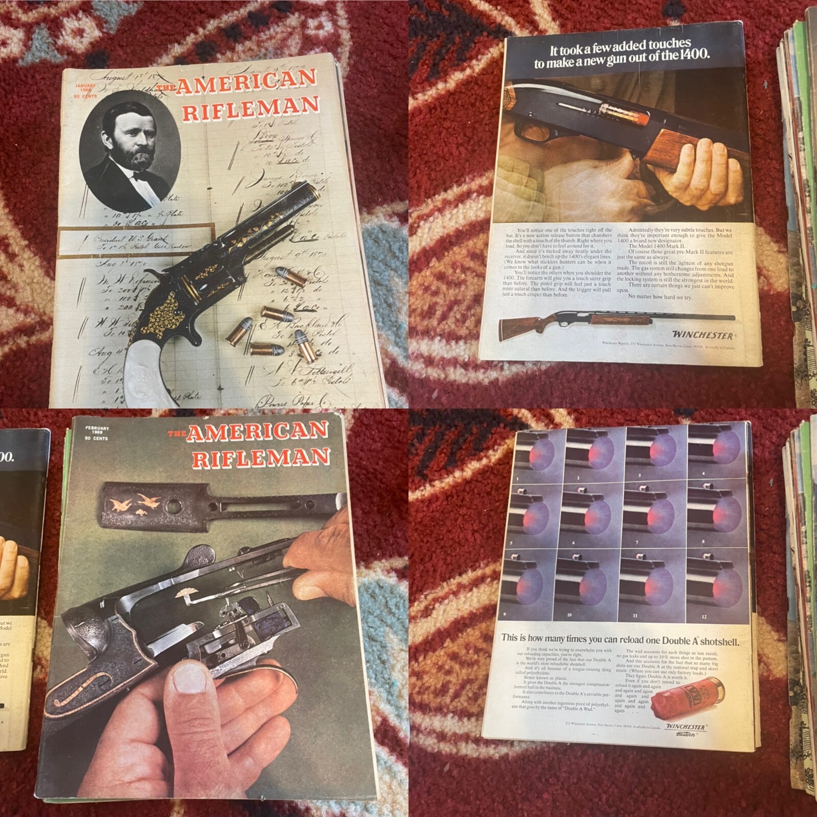 Vintage 1969 American Rifleman Magazines Complete year A Vintage 1969 American Rifleman Magazines Complete year A