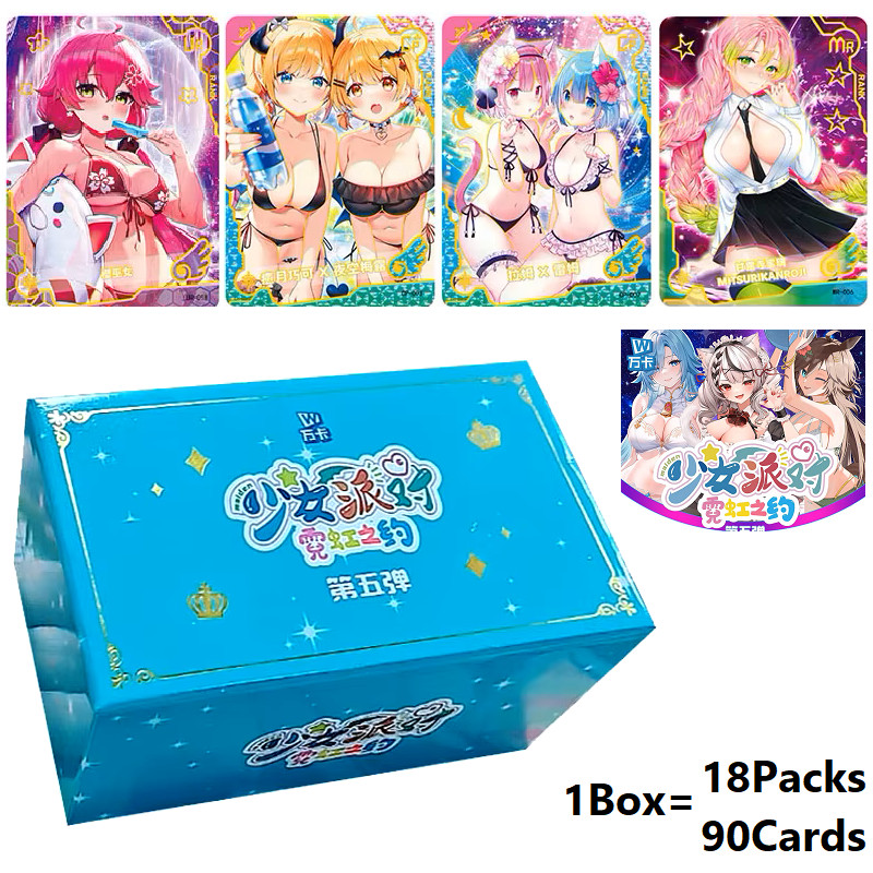 Maiden Girl Party 5 Goddess Spicy Waifu Trading Cards 18 Pack Booster Box Anime