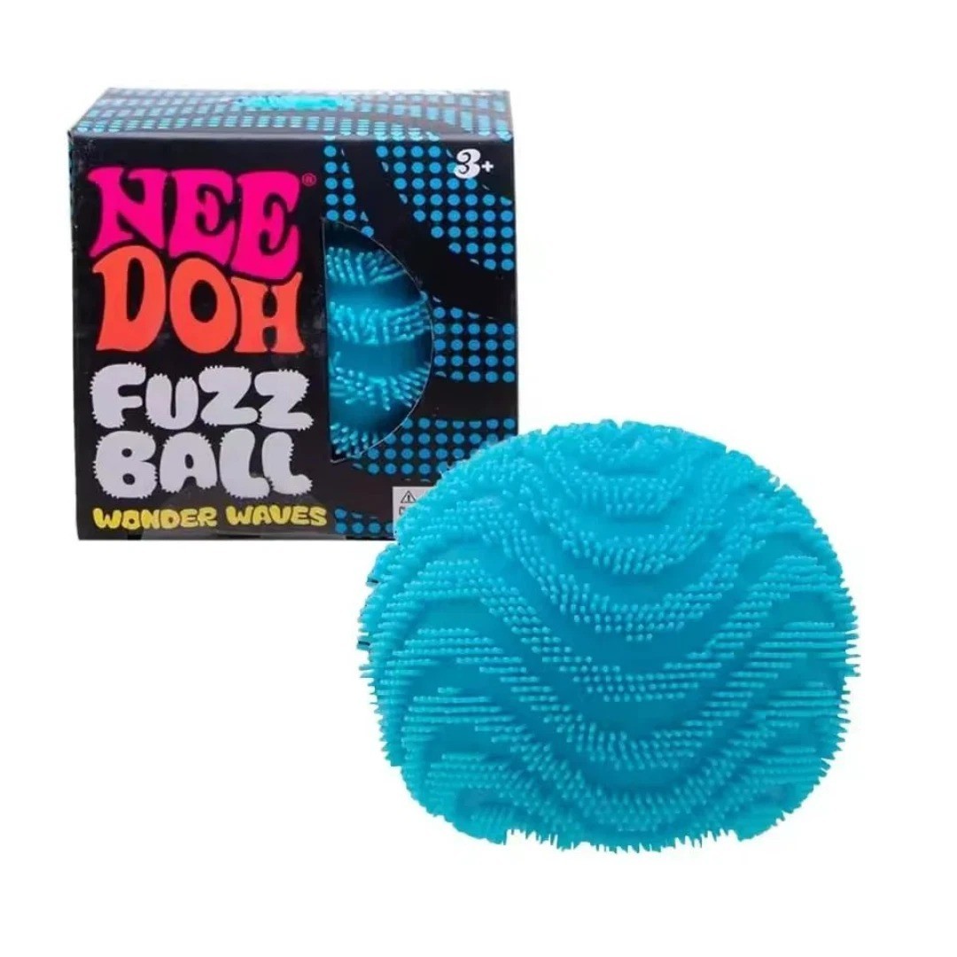 NeeDoh Fuzz Ball Wonder Waves Squishy Stress Nee Doh Fuzzball New
