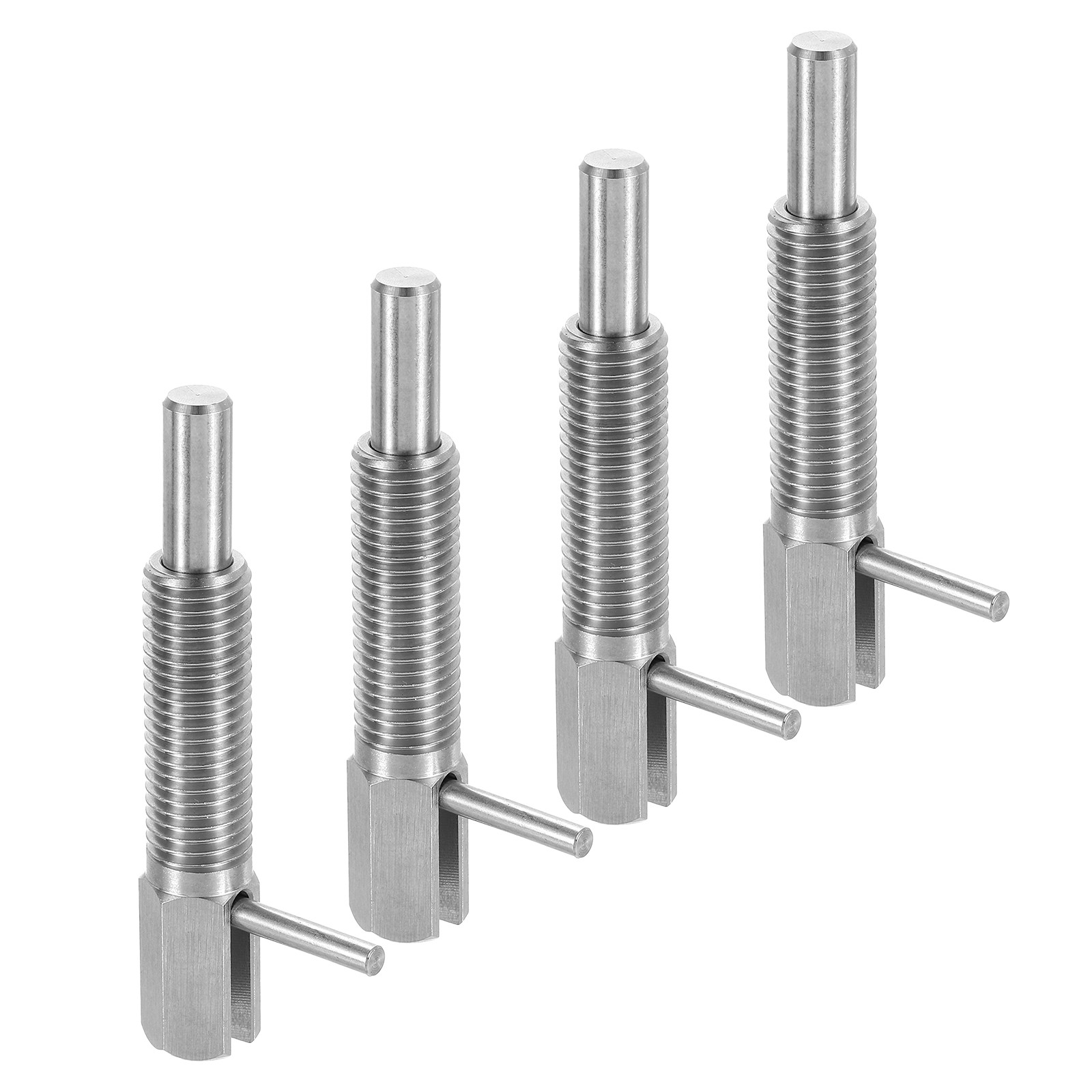 4Pcs Retractable Indexing Plunger Pin, Stainless M16 Spring Plunger